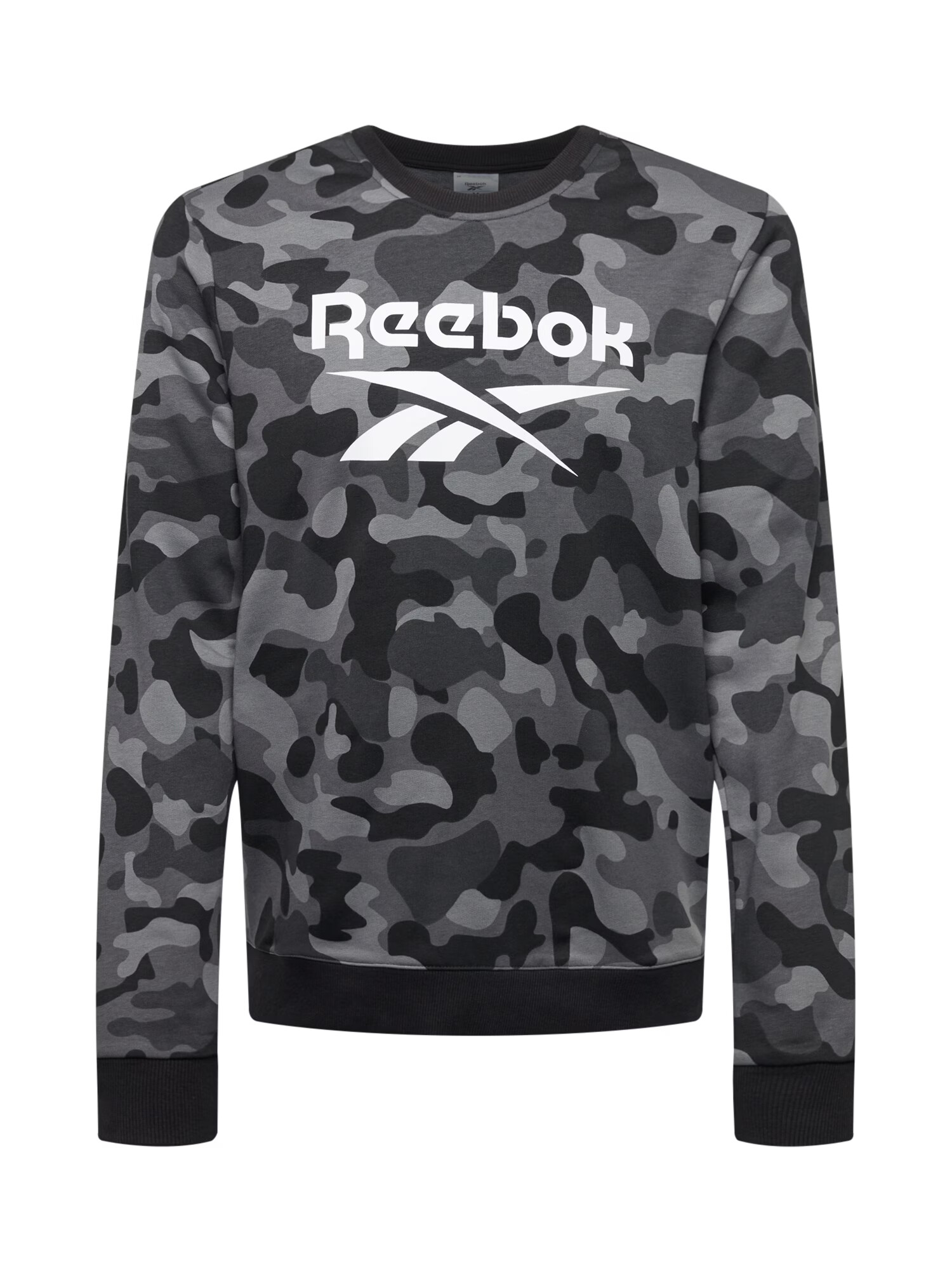 Reebok Sport Αθλητική μπλούζα φούτερ ασημόγκριζο / ανοικτό γκρι / σκούρο γκρι / μαύρο / λευκό - Pepit.gr