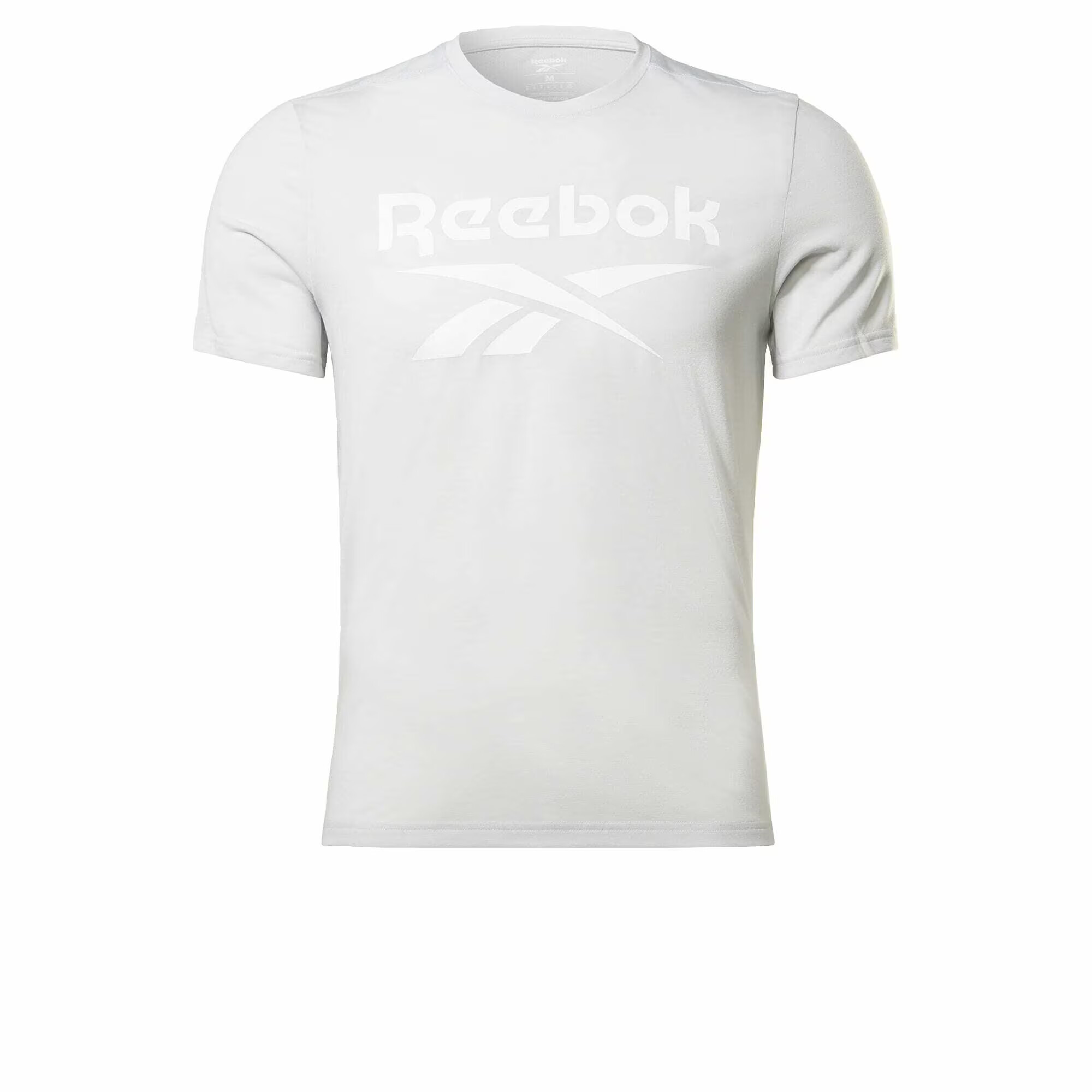 Reebok Sport Λειτουργικό μπλουζάκι ανοικτό γκρι / λευκό - Pepit.gr