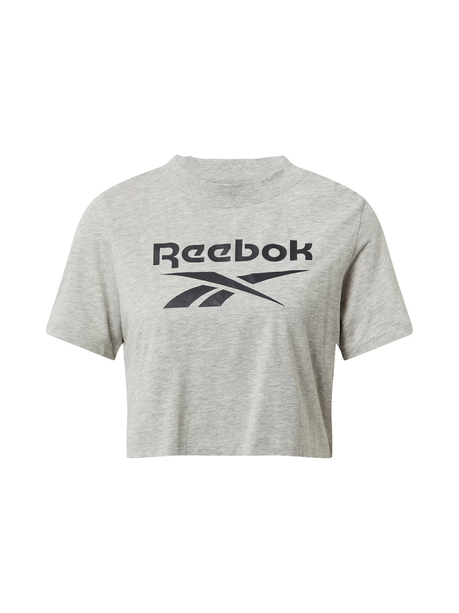 Reebok Sport Λειτουργικό μπλουζάκι γκρι μελανζέ / μαύρο - Pepit.gr