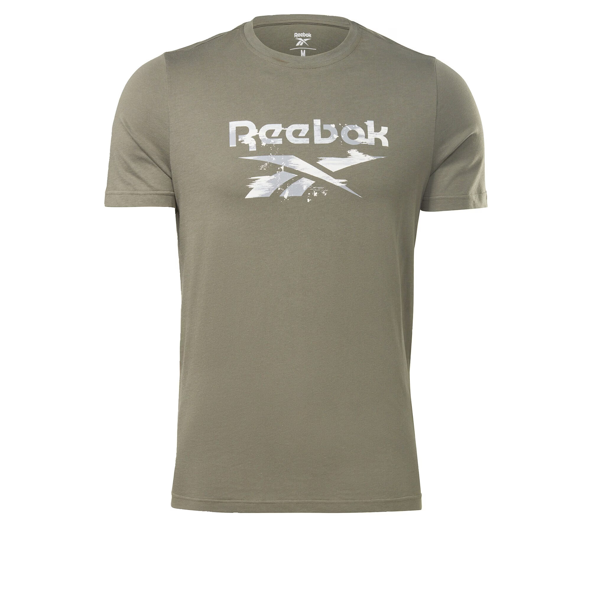 Reebok Sport Λειτουργικό μπλουζάκι ' Identity Modern Camo' πράσινο / λευκό - Pepit.gr