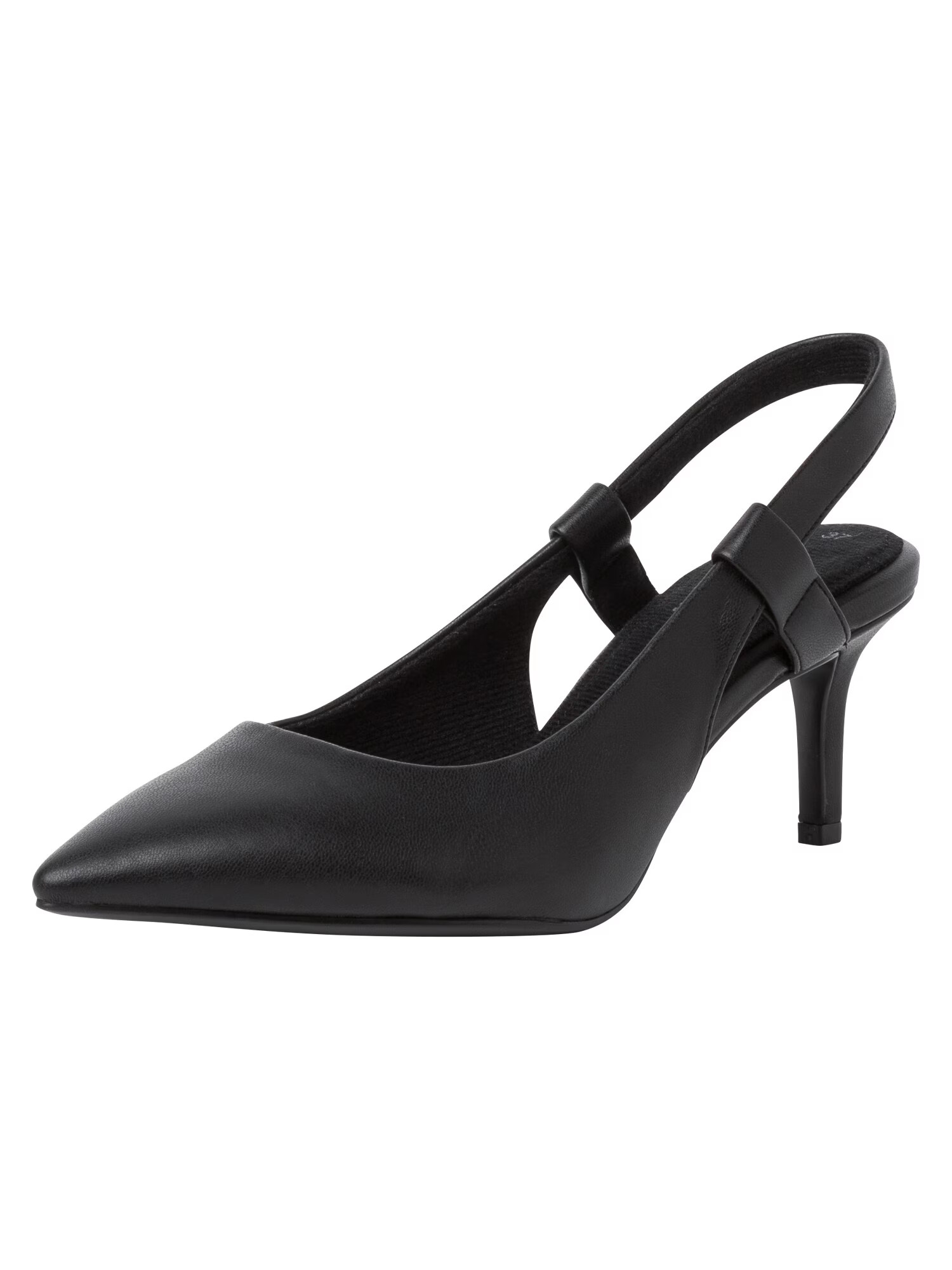 s.Oliver Γόβες slingback μαύρο - Pepit.gr