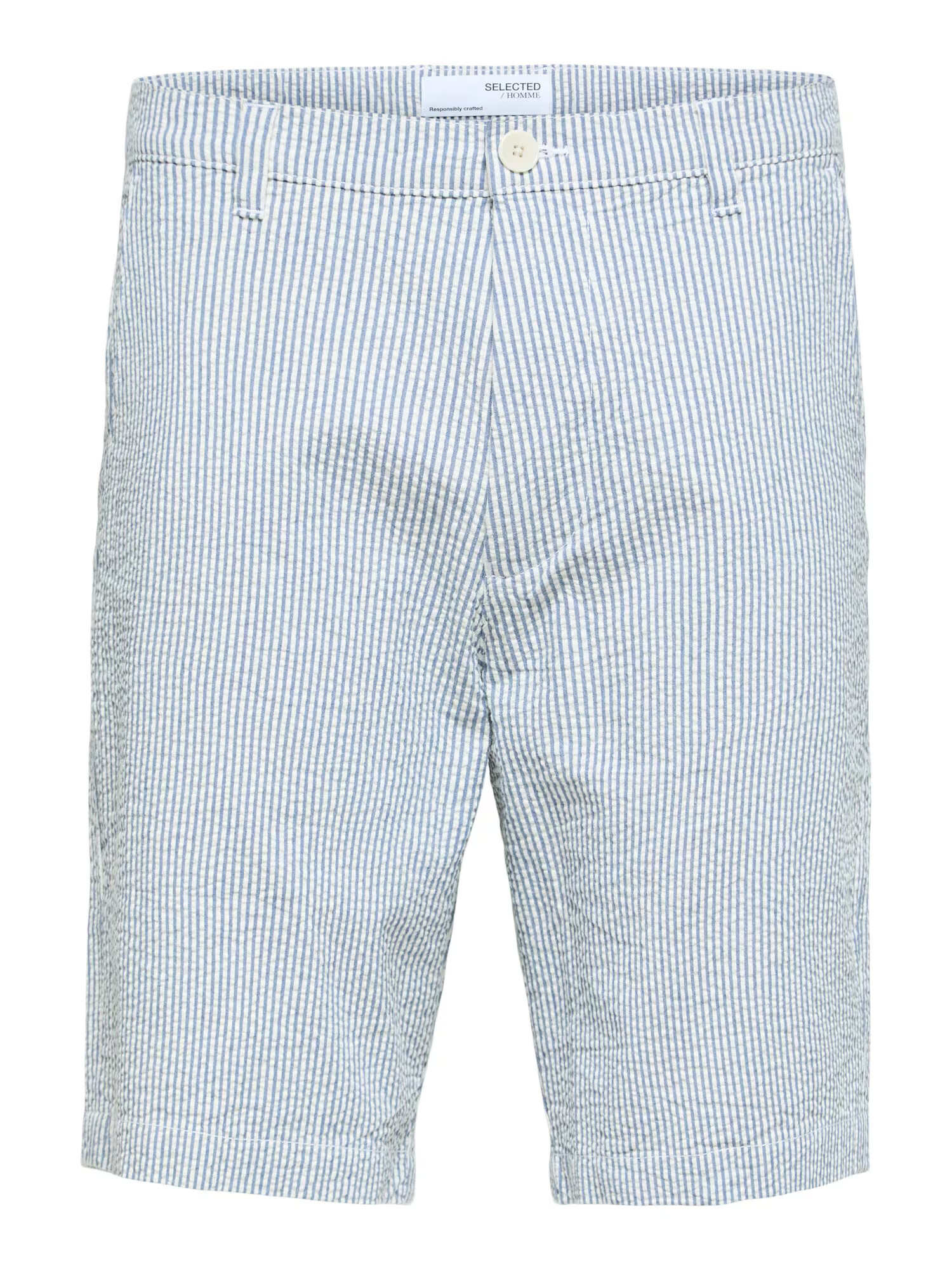 SELECTED HOMME Παντελόνι 'Pier' γαλάζιο / offwhite - Pepit.gr