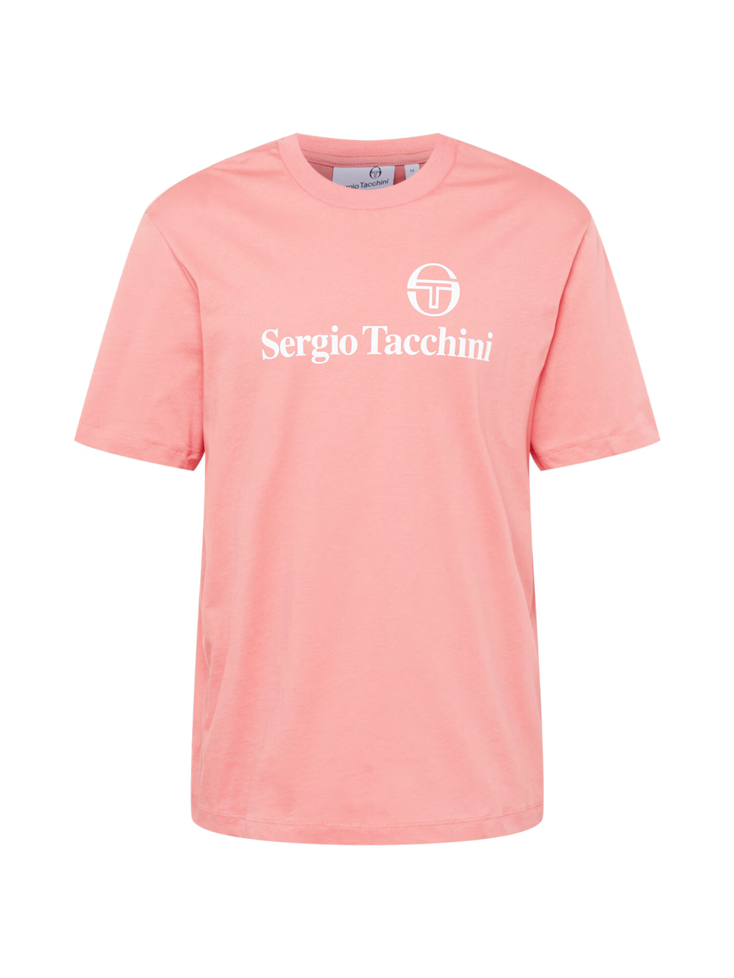 Sergio Tacchini Λειτουργικό μπλουζάκι ροζέ / λευκό - Pepit.gr