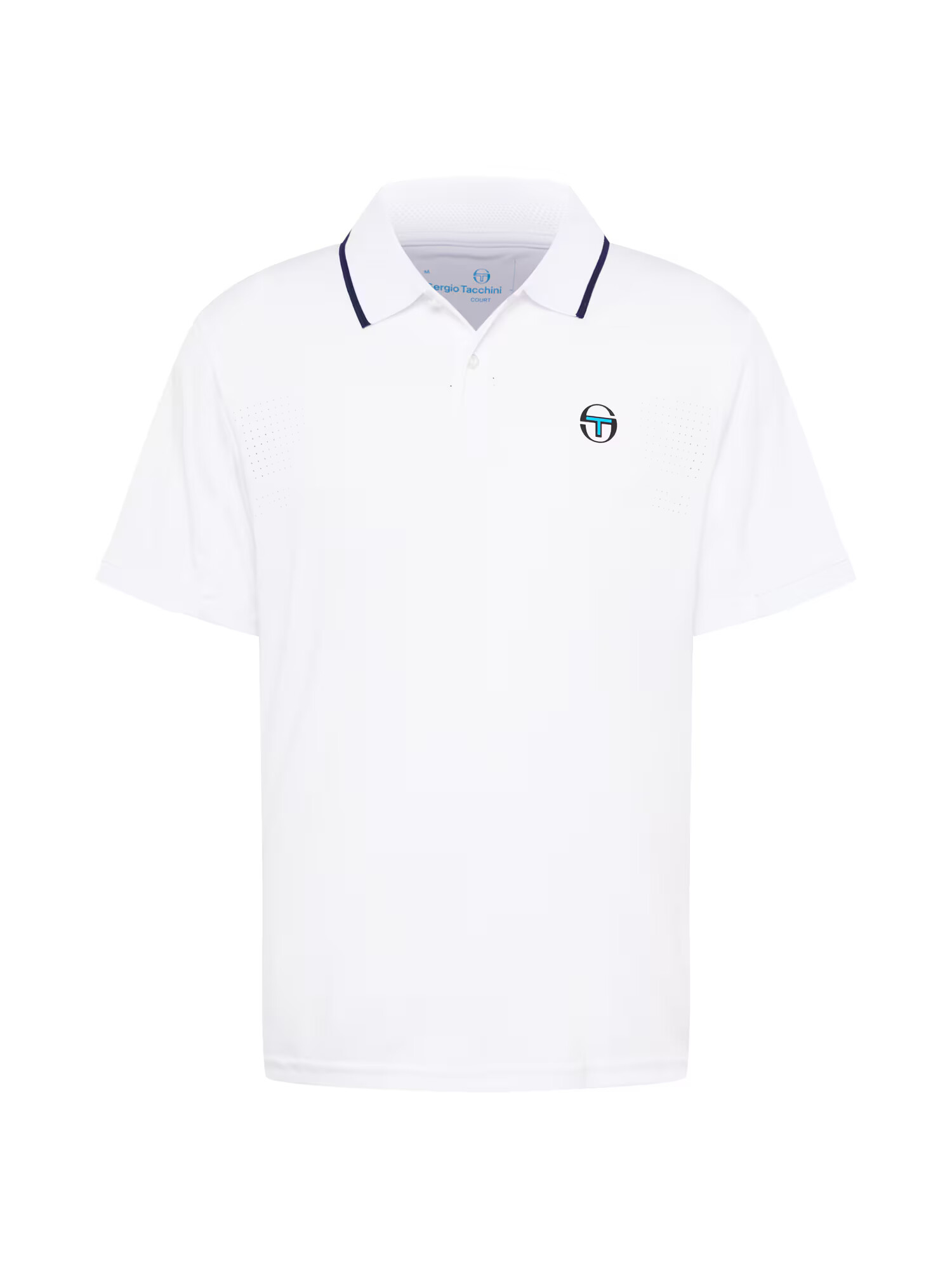 Sergio Tacchini Λειτουργικό μπλουζάκι 'YOUNG LINE PRO' αζούρ / σκούρο μπλε / μαύρο / λευκό - Pepit.gr