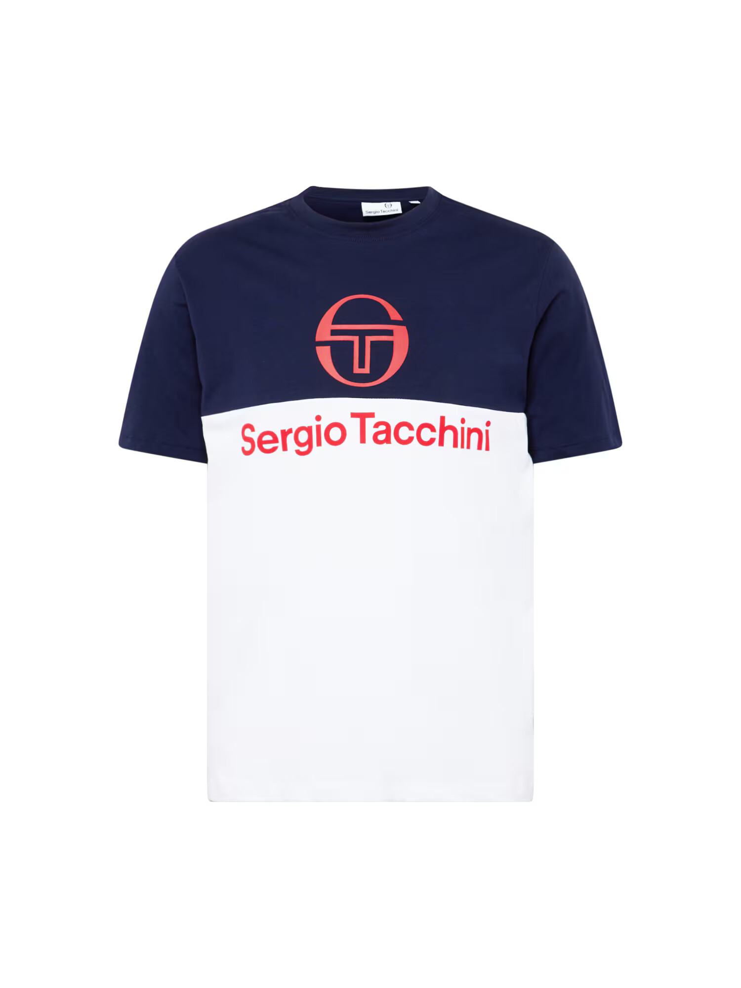 Sergio Tacchini Μπλουζάκι 'FRAVE' ναυτικό μπλε / σομόν / ροδοκόκκινο / λευκό - Pepit.gr