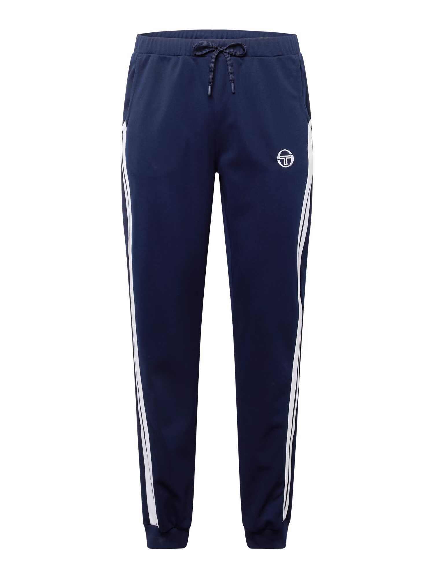 Sergio Tacchini Παντελόνι φόρμας 'New Damarindo' μπλε νύχτας / λευκό - Pepit.gr