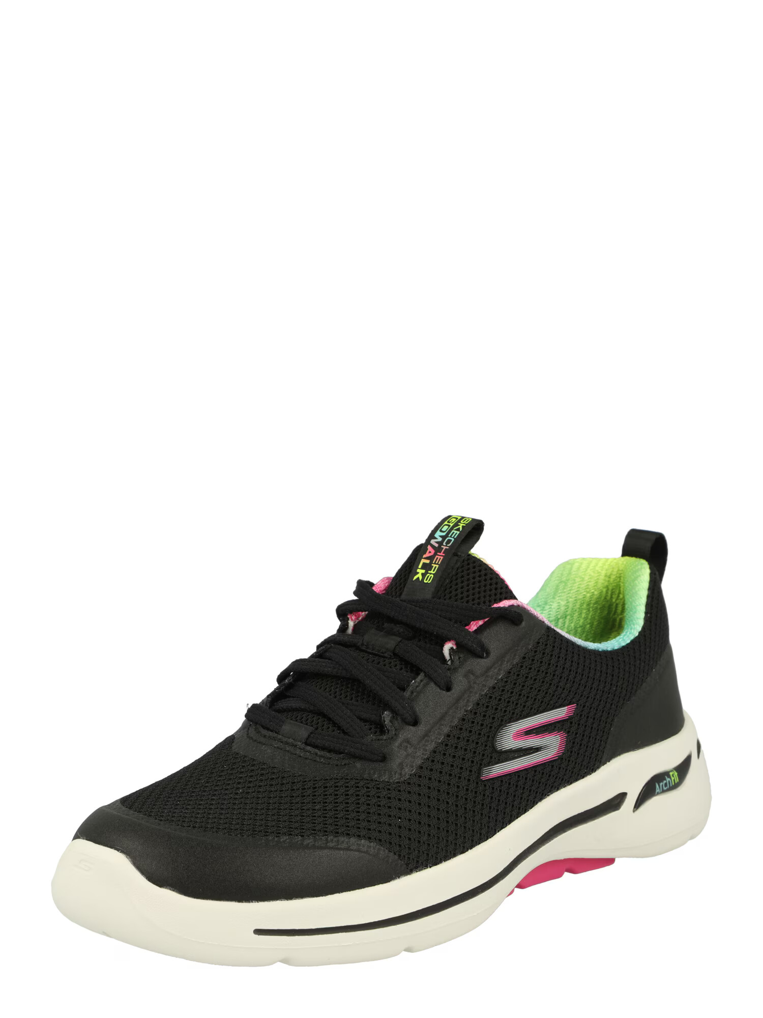 Skechers Performance Αθλητικό παπούτσι 'Go Walk Arch Fit' ασημόγκριζο / ροζ / μαύρο - Pepit.gr