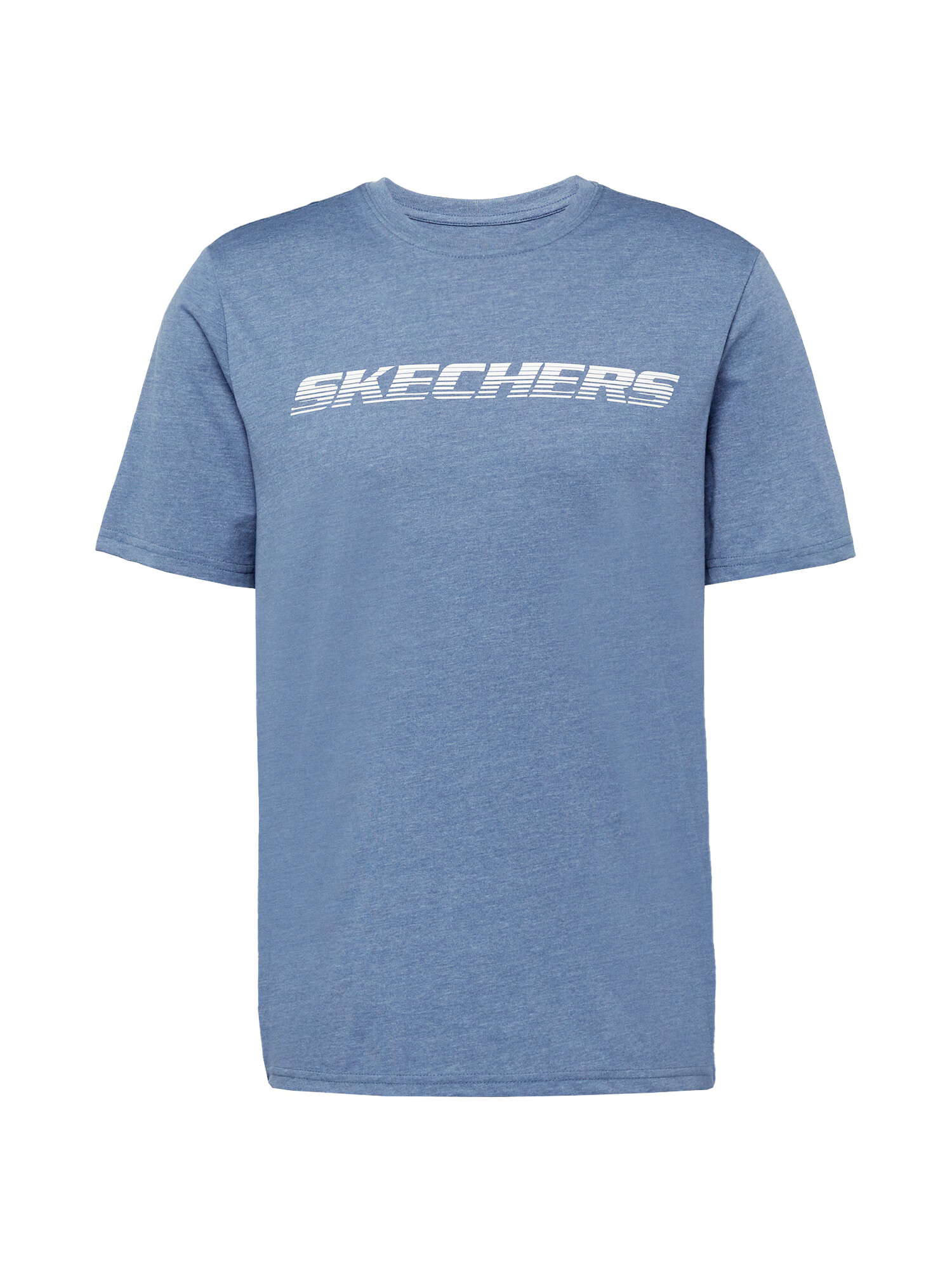 Skechers Performance Λειτουργικό μπλουζάκι 'MOTION' μπλε φιμέ / λευκό - Pepit.gr