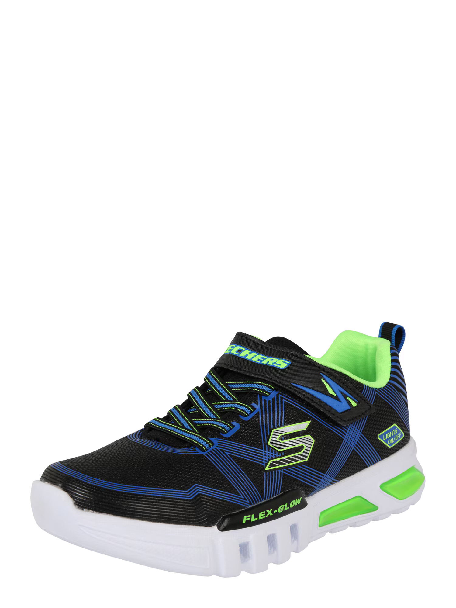 SKECHERS Σνίκερ 'Flex-Glow' μπλε ρουά / ακτινίδιο / μαύρο - Pepit.gr