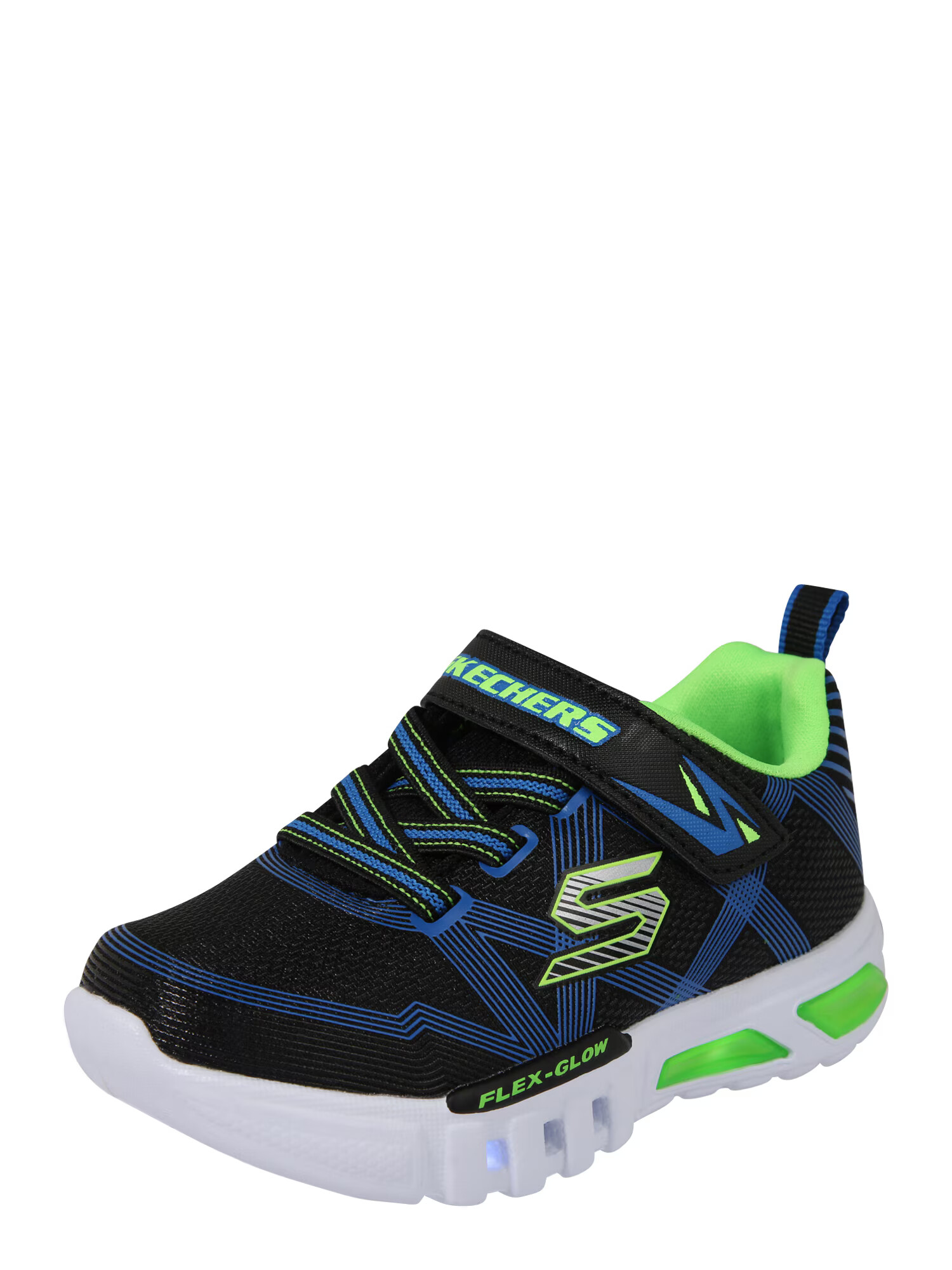 SKECHERS Σνίκερ 'FLEX-GLOW' ναυτικό μπλε / μαύρο - Pepit.gr