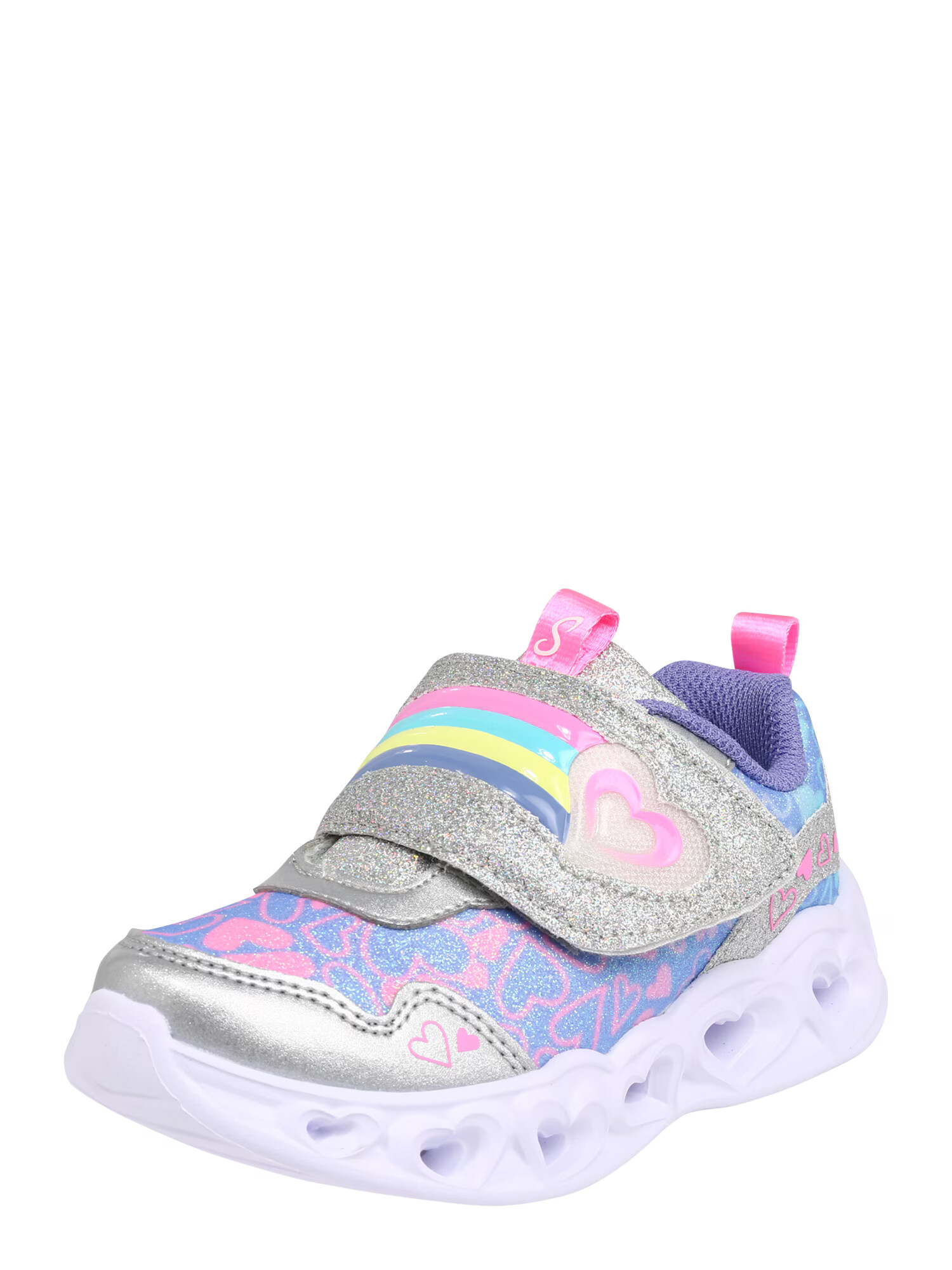 SKECHERS Σνίκερ 'HEART LIGHTS LOVIE DOVIE' κίτρινο / πασχαλιά / ροζ / ασημί - Pepit.gr