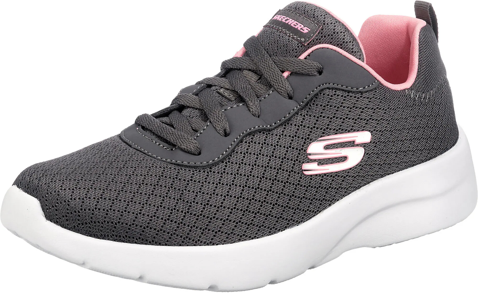 SKECHERS Σνίκερ χαμηλό 'Dynamight' σκούρο γκρι / ροζ παστέλ - Pepit.gr