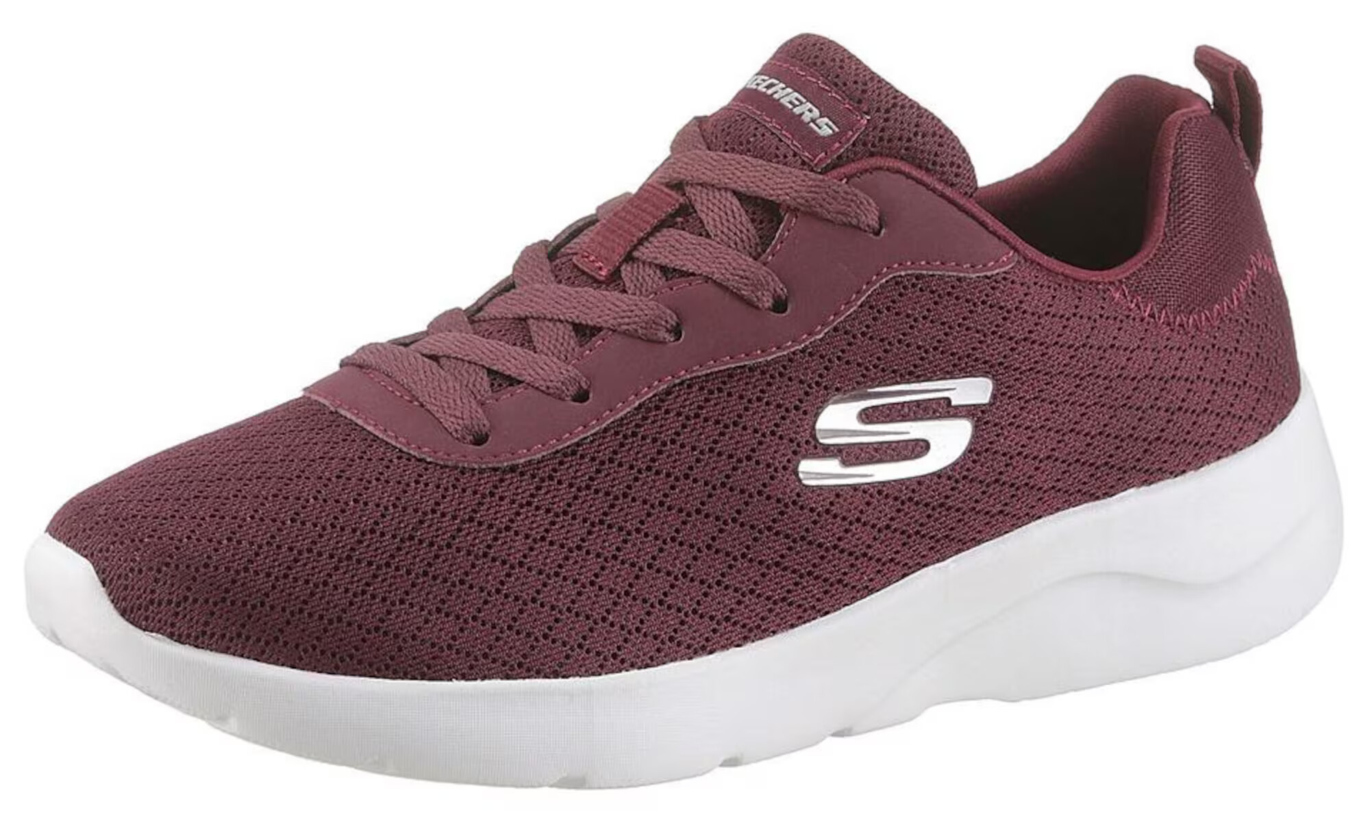 SKECHERS Σνίκερ χαμηλό 'Dynamight' σκούρο κόκκινο / λευκό - Pepit.gr