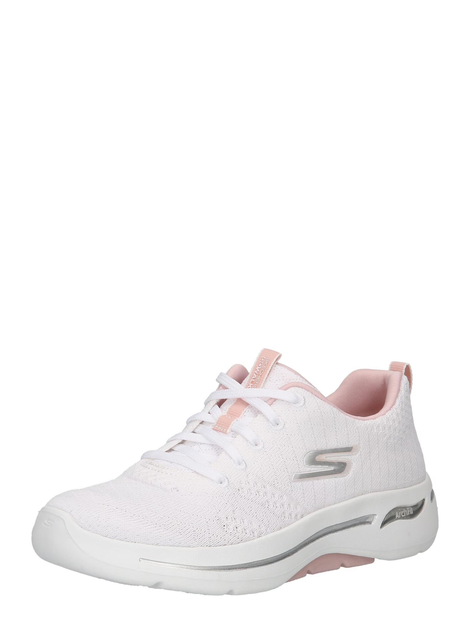 SKECHERS Σνίκερ χαμηλό 'GO WALK ARCH FIT' ρόδινο / ασημί / λευκό - Pepit.gr