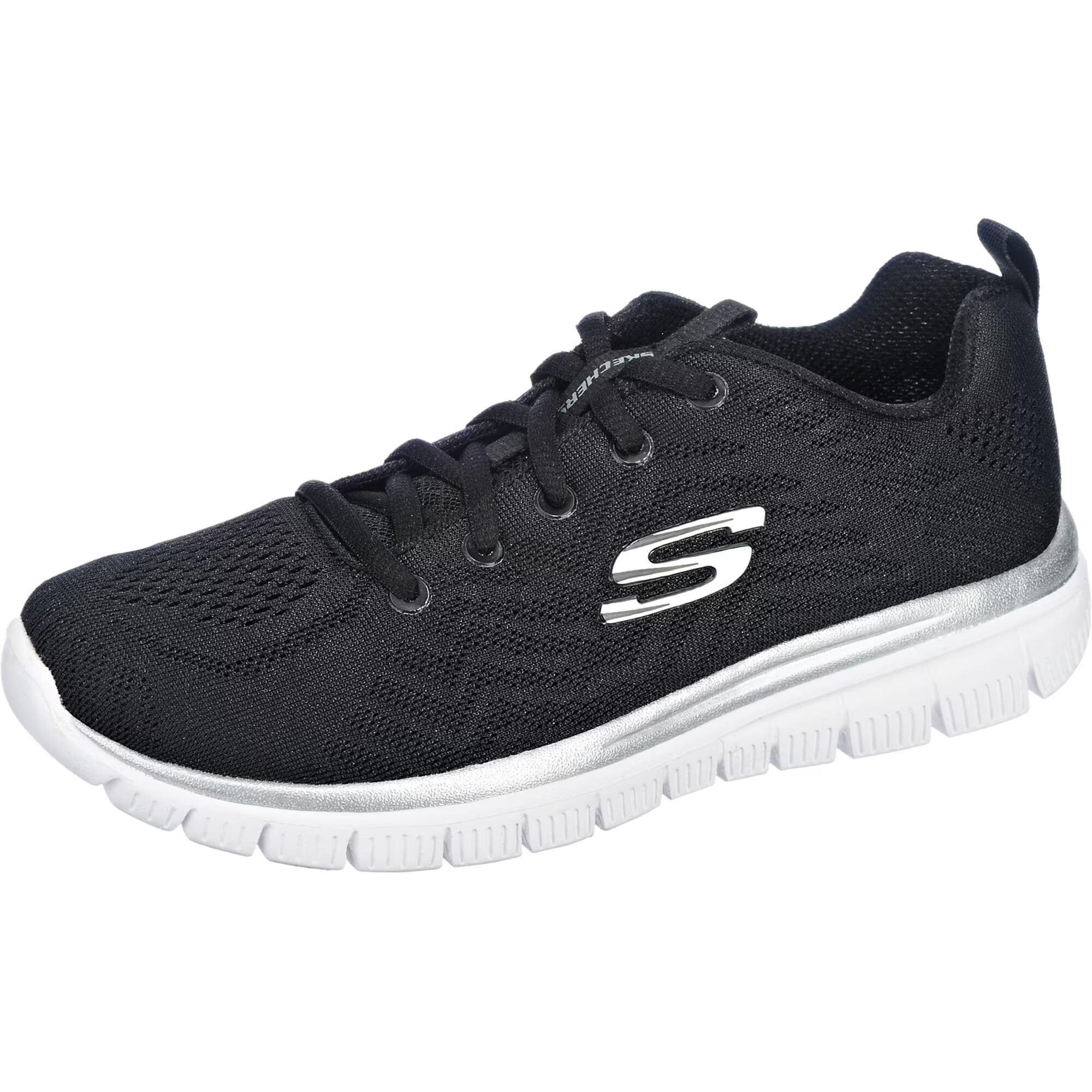 SKECHERS Σνίκερ χαμηλό 'Graceful Get Connected' μαύρο / λευκό - Pepit.gr