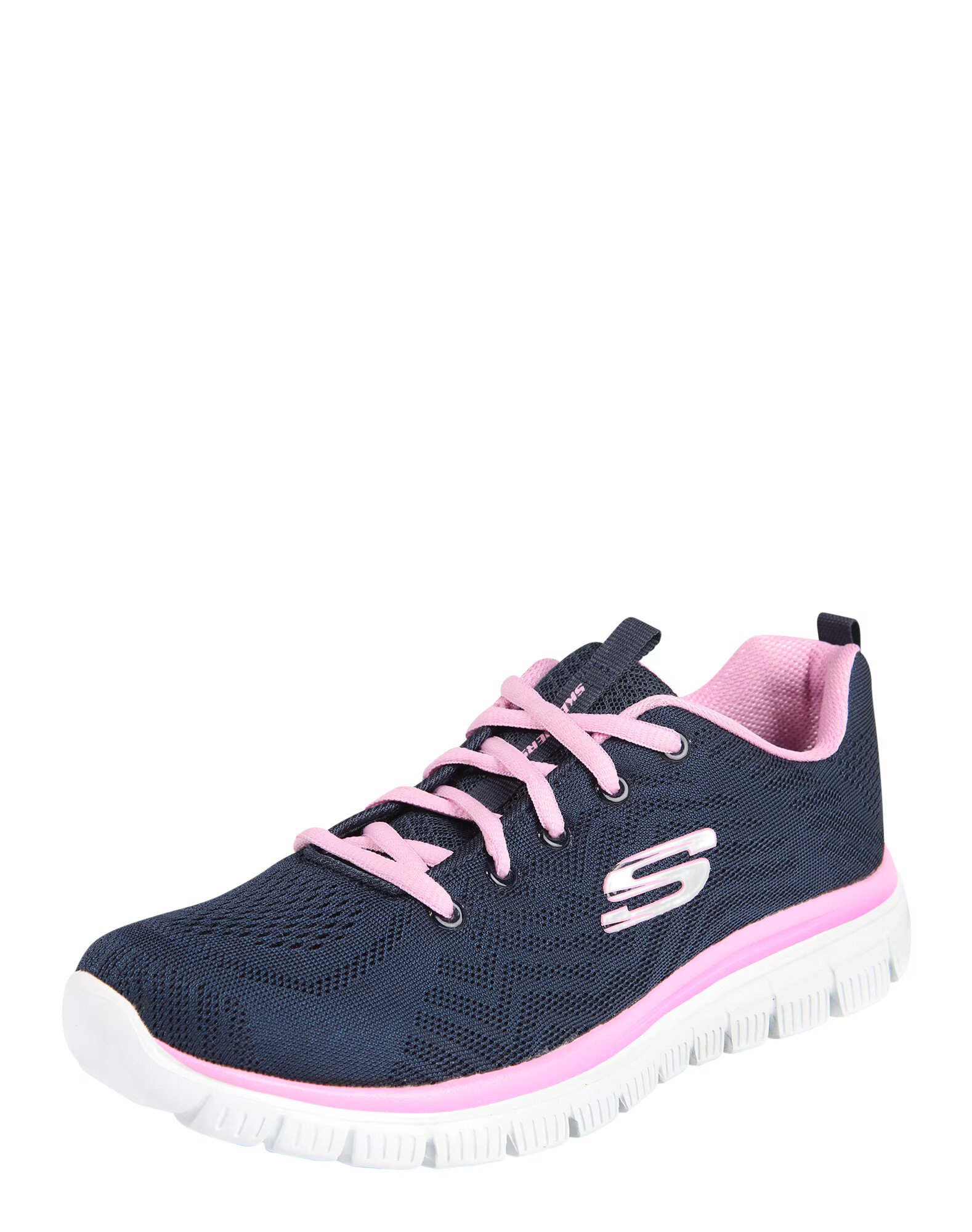 SKECHERS Σνίκερ χαμηλό 'Graceful Get Connected' ναυτικό μπλε / ρόδινο / λευκό - Pepit.gr