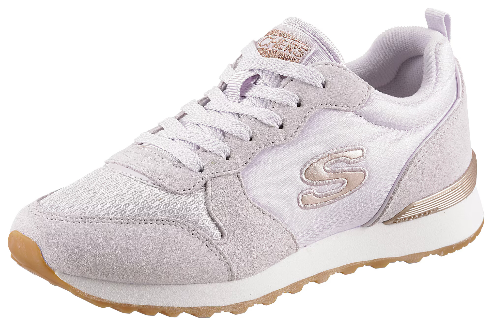 SKECHERS Σνίκερ χαμηλό λιλά παστέλ / offwhite - Pepit.gr