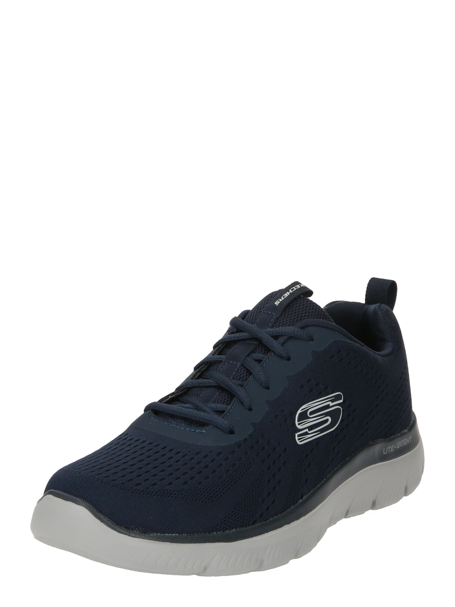 SKECHERS Σνίκερ χαμηλό ναυτικό μπλε / ασημόγκριζο - Pepit.gr