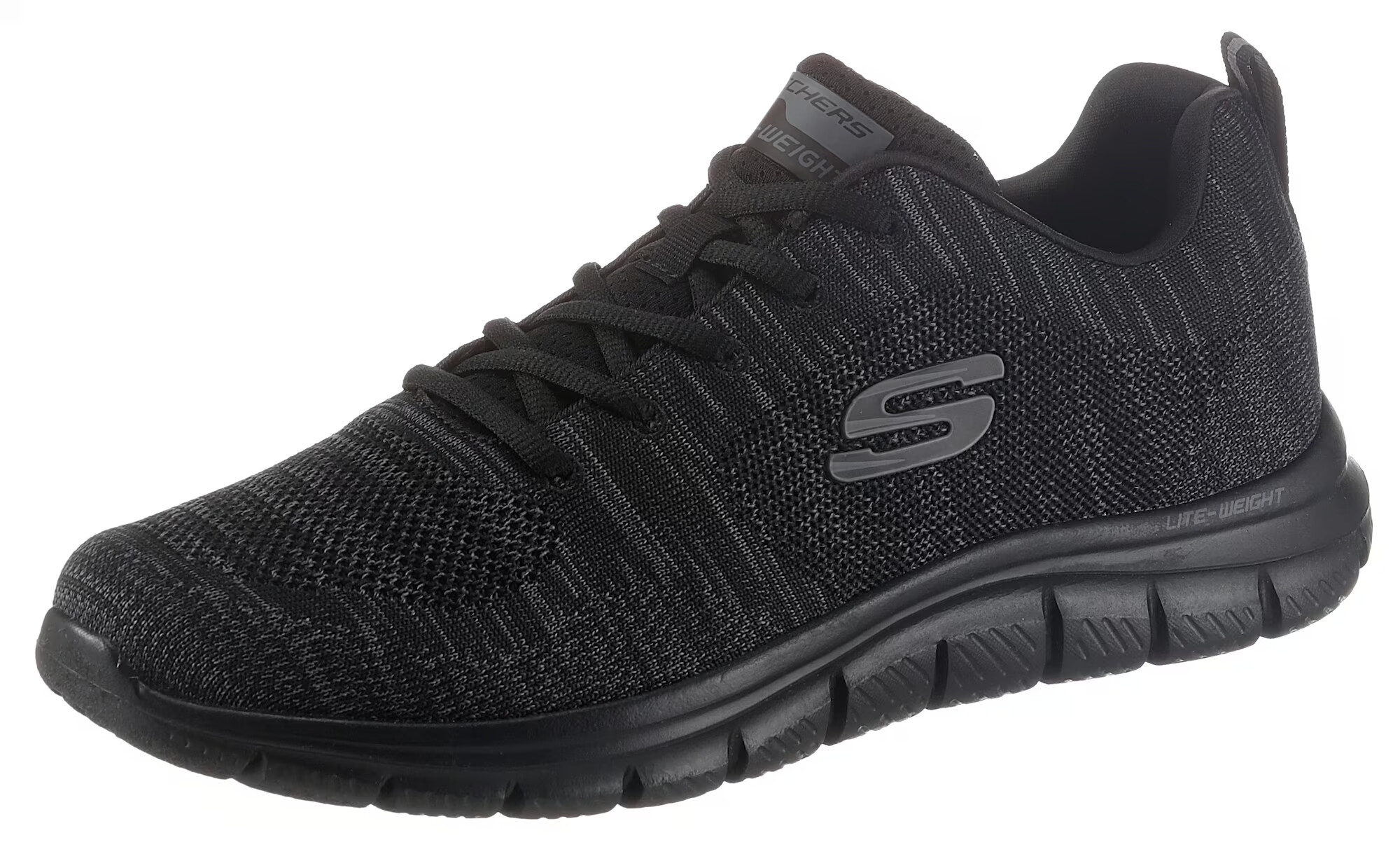 SKECHERS Σνίκερ χαμηλό 'Track' γκρι / μαύρο - Pepit.gr