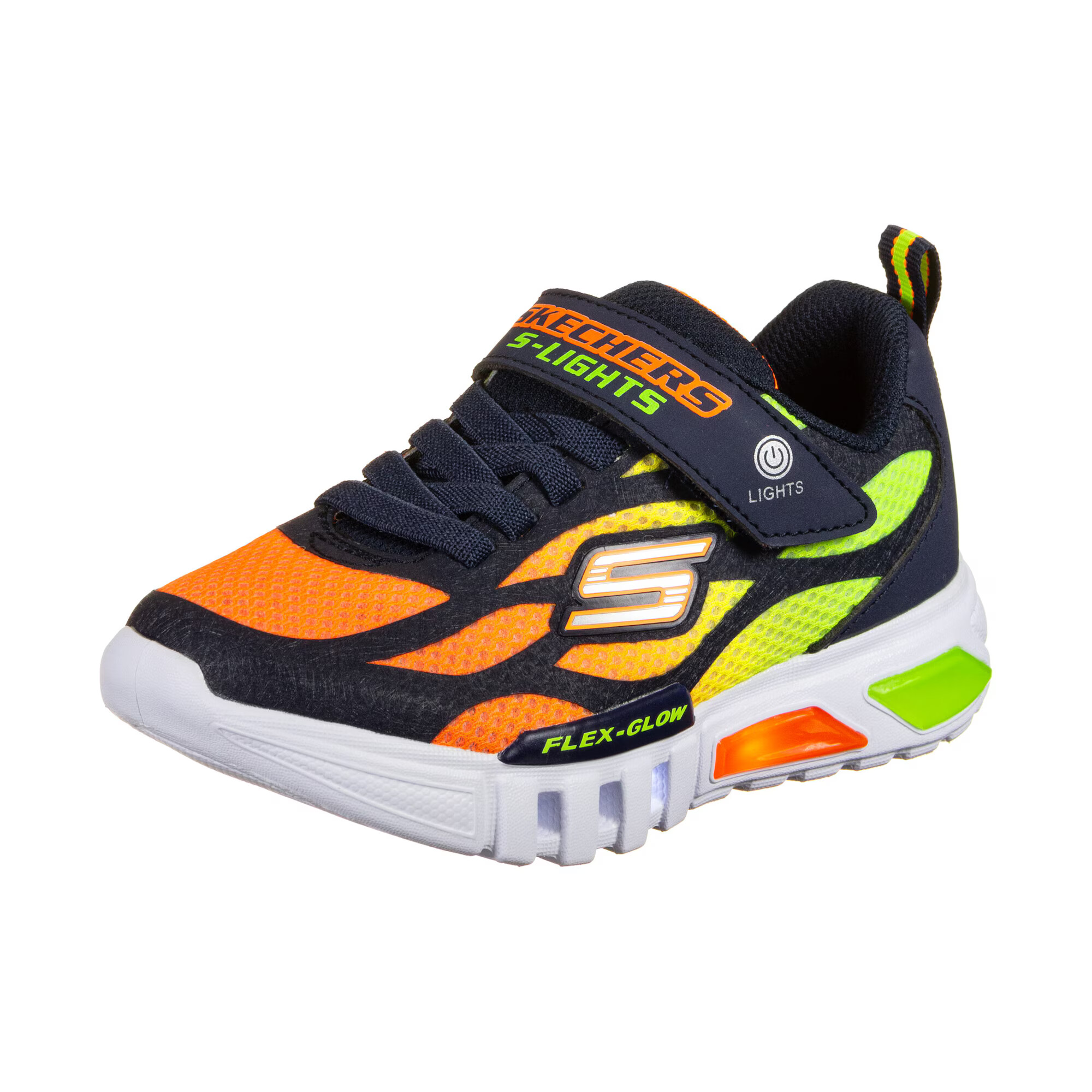 SKECHERS Σνίκερ ναυτικό μπλε / κίτρινο νέον / πράσινο νέον / πορτοκαλί νέον - Pepit.gr