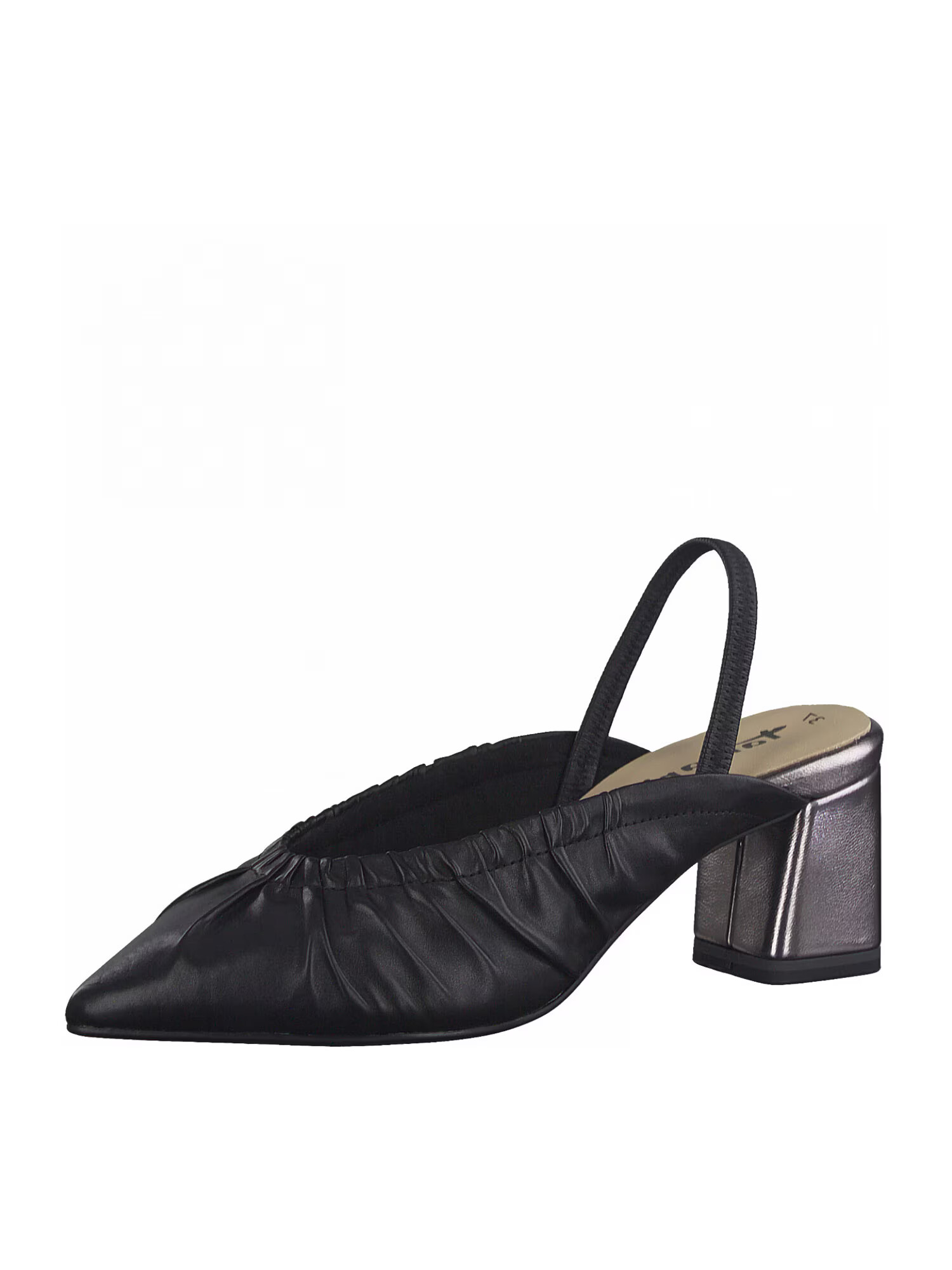 TAMARIS Γόβες slingback μαύρο - Pepit.gr