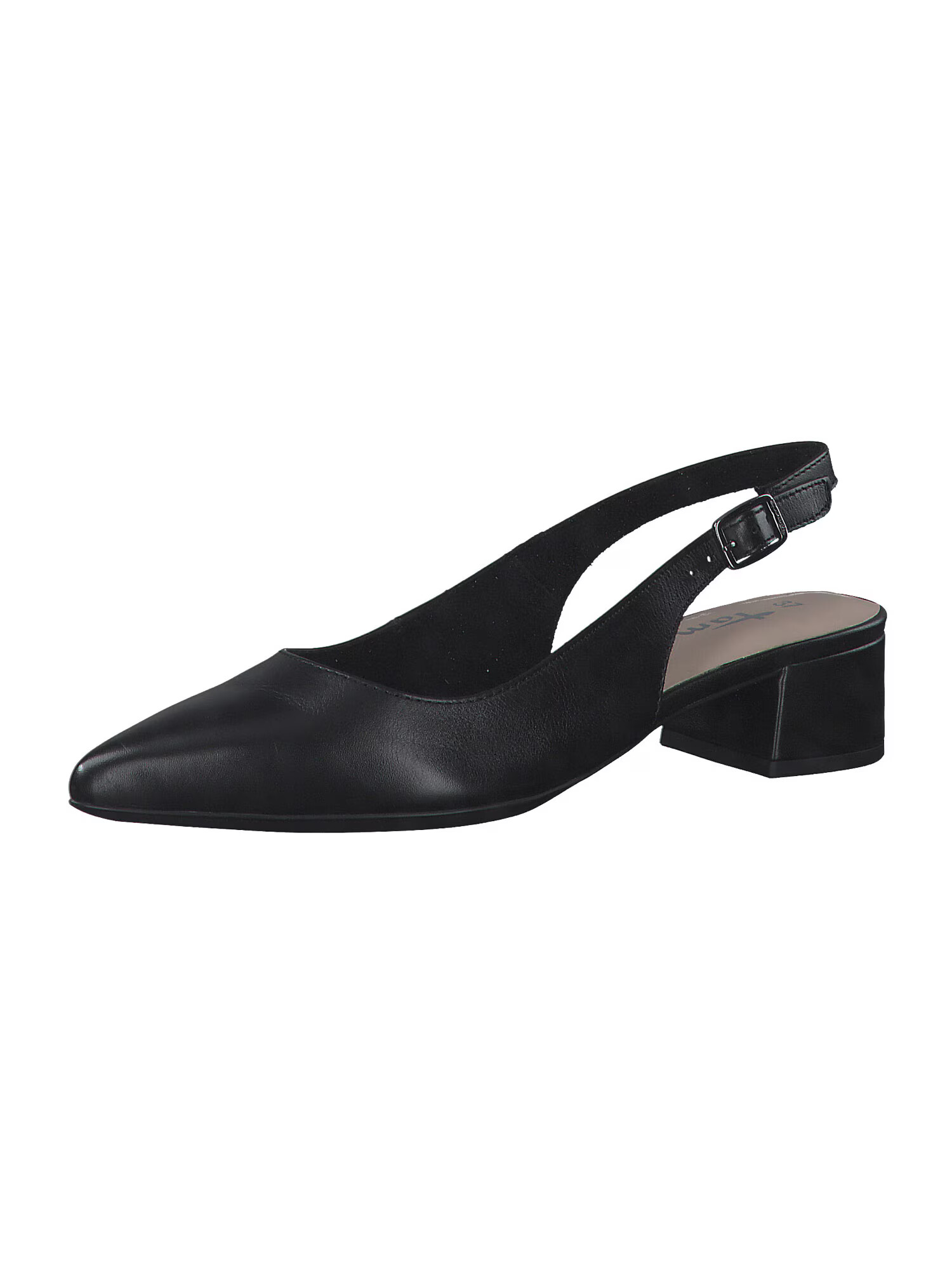 TAMARIS Γόβες slingback μαύρο - Pepit.gr