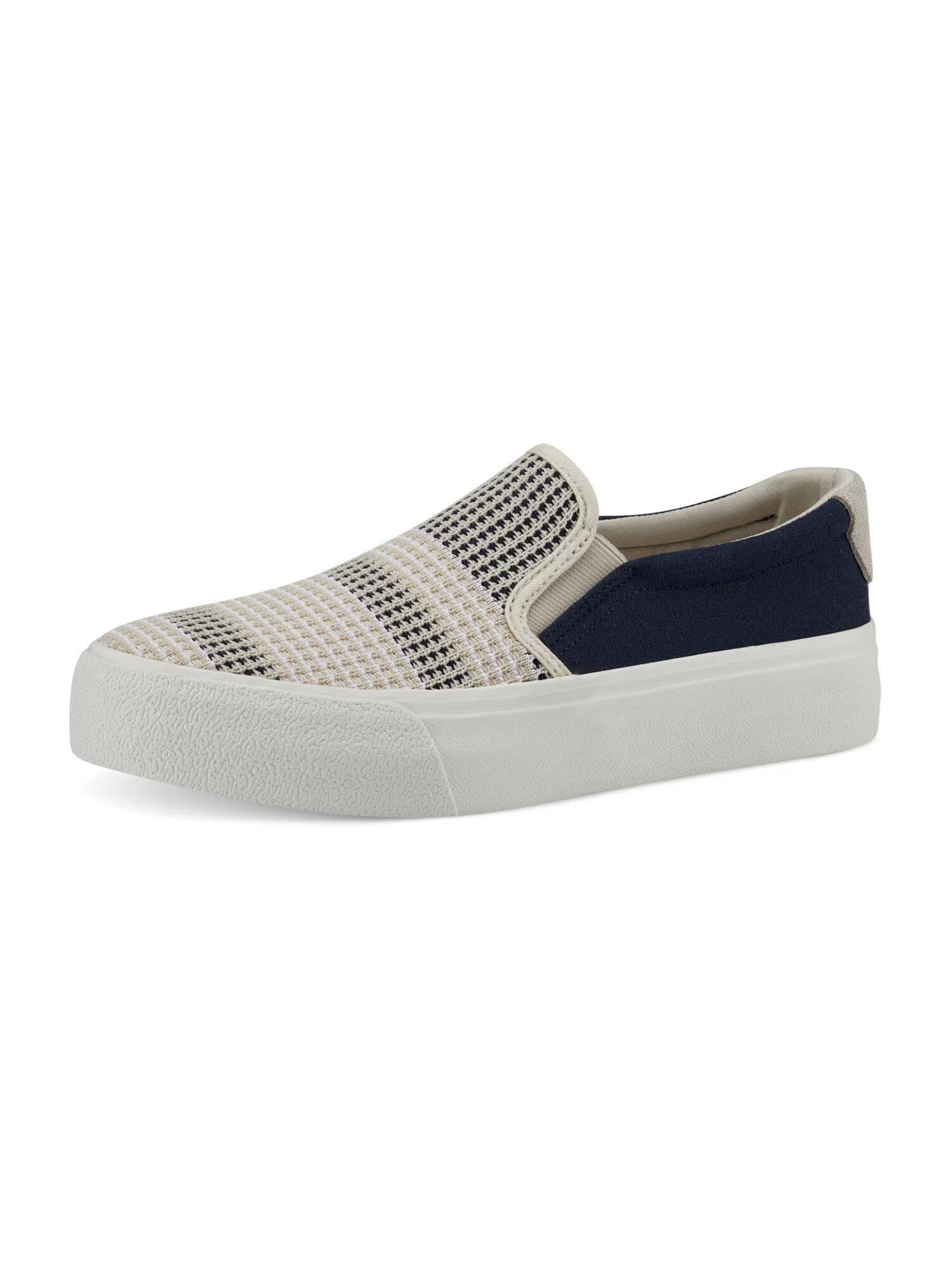 TAMARIS Slip-on μπεζ / ναυτικό μπλε - Pepit.gr