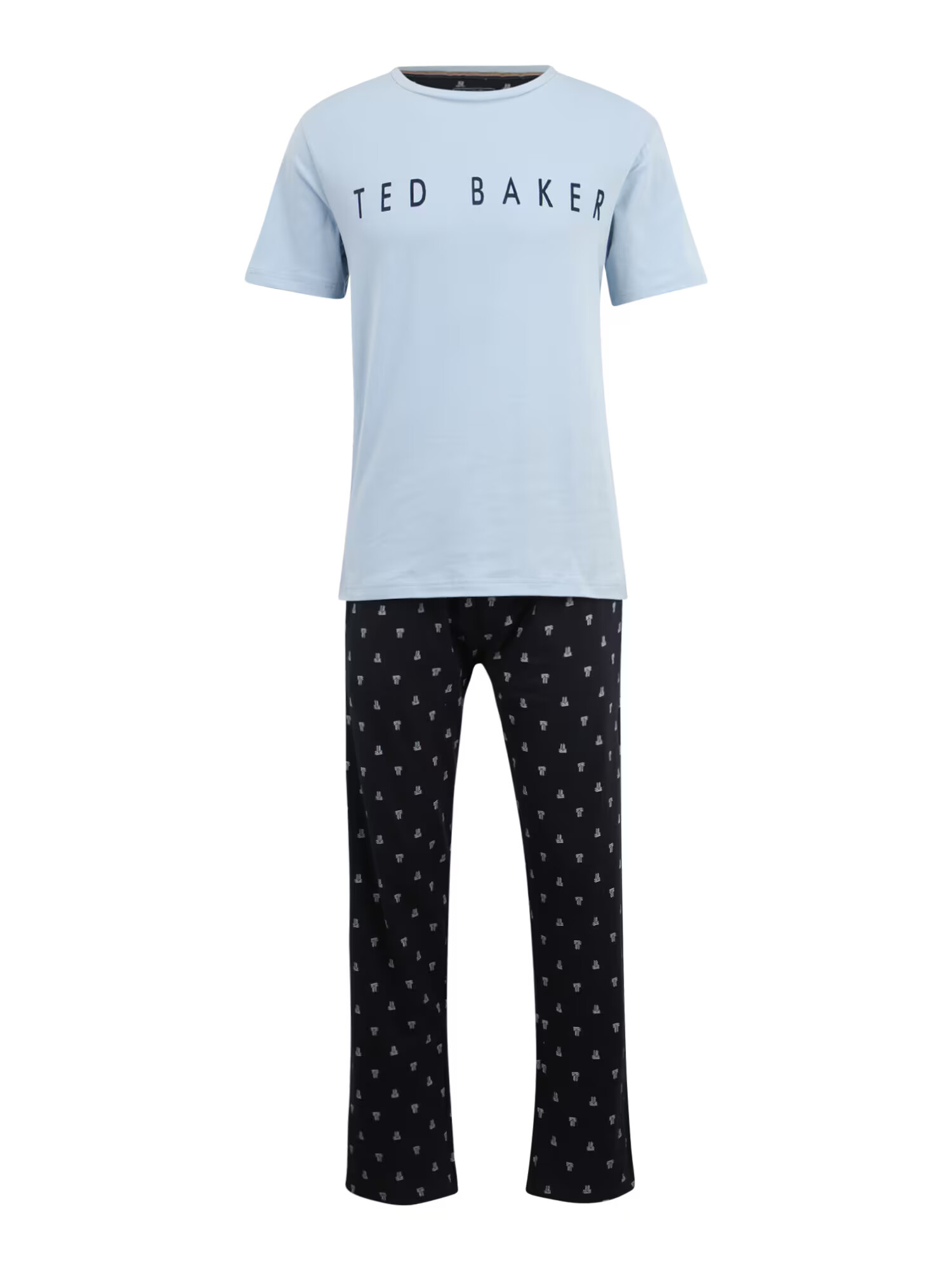 Ted Baker Πιτζάμα μακριά γαλάζιο / σκούρο μπλε / λευκό - Pepit.gr