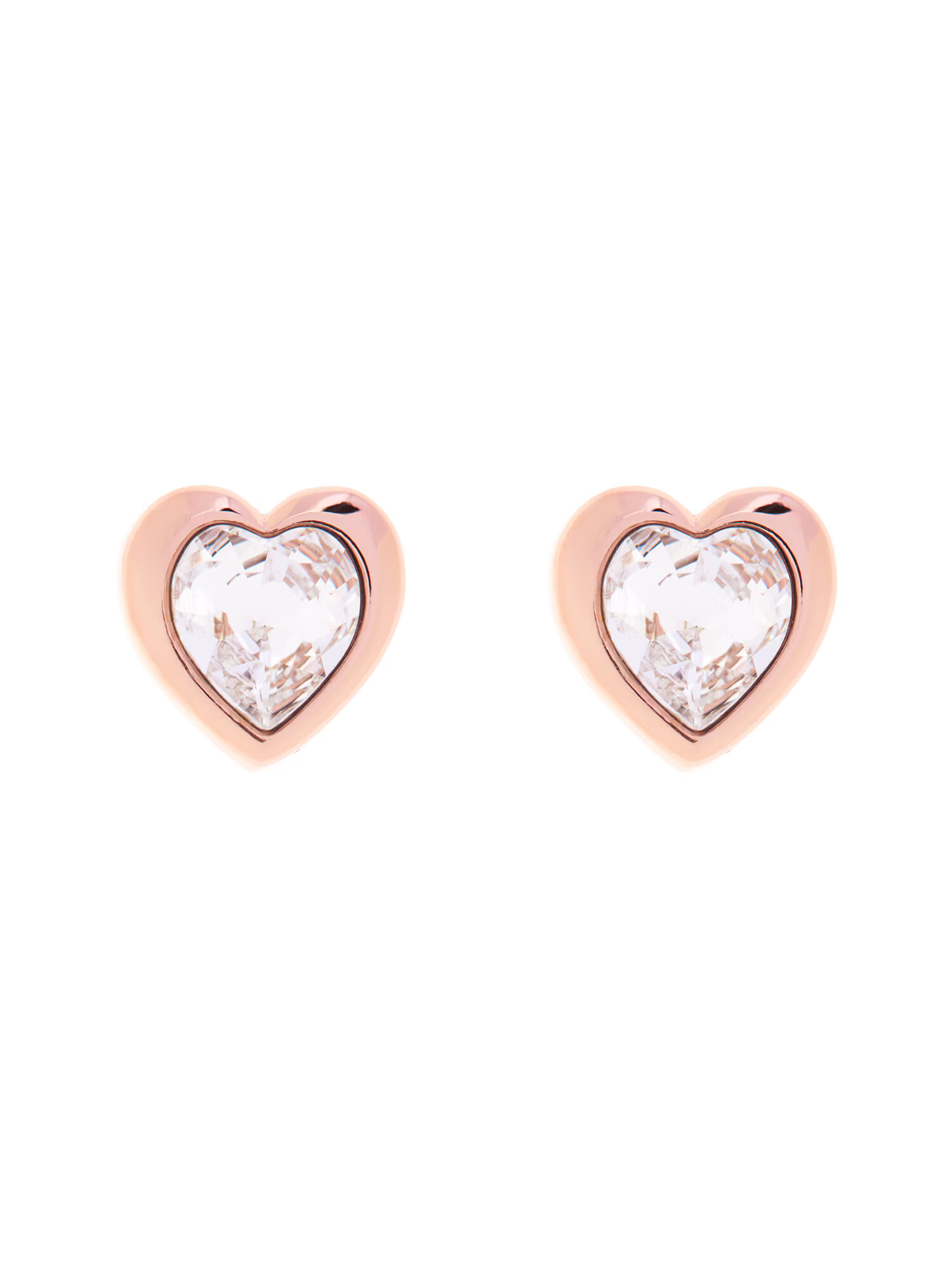 Ted Baker Σκουλαρίκια 'HAN: CRYSTAL HEART EARRING' ροζέ χρυσό - Pepit.gr