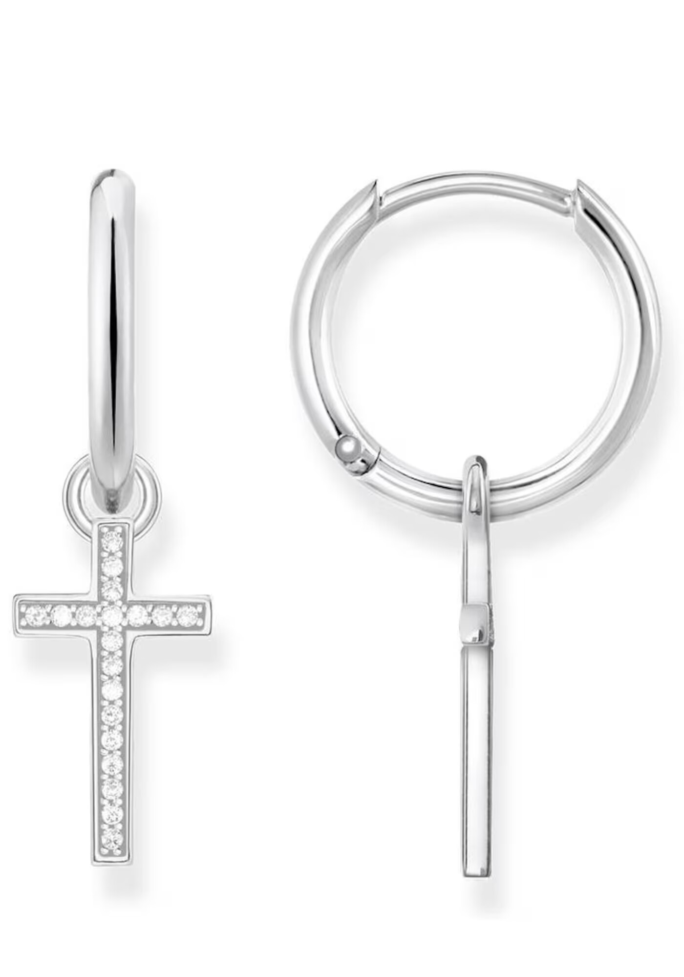 Thomas Sabo Σκουλαρίκια 'KREUZ' ασημί - Pepit.gr