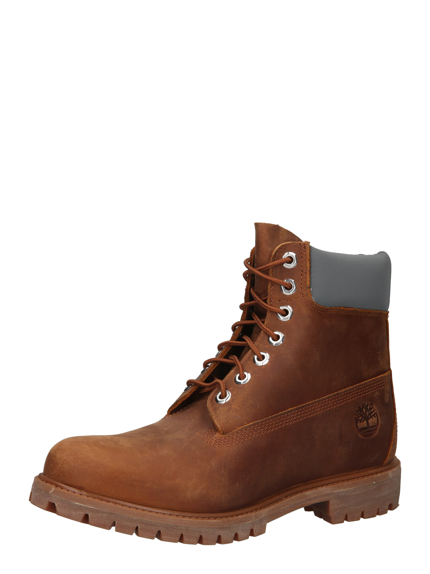 TIMBERLAND Μπότες με κορδόνια '6IN Premium' καφέ / γκρι - Pepit.gr