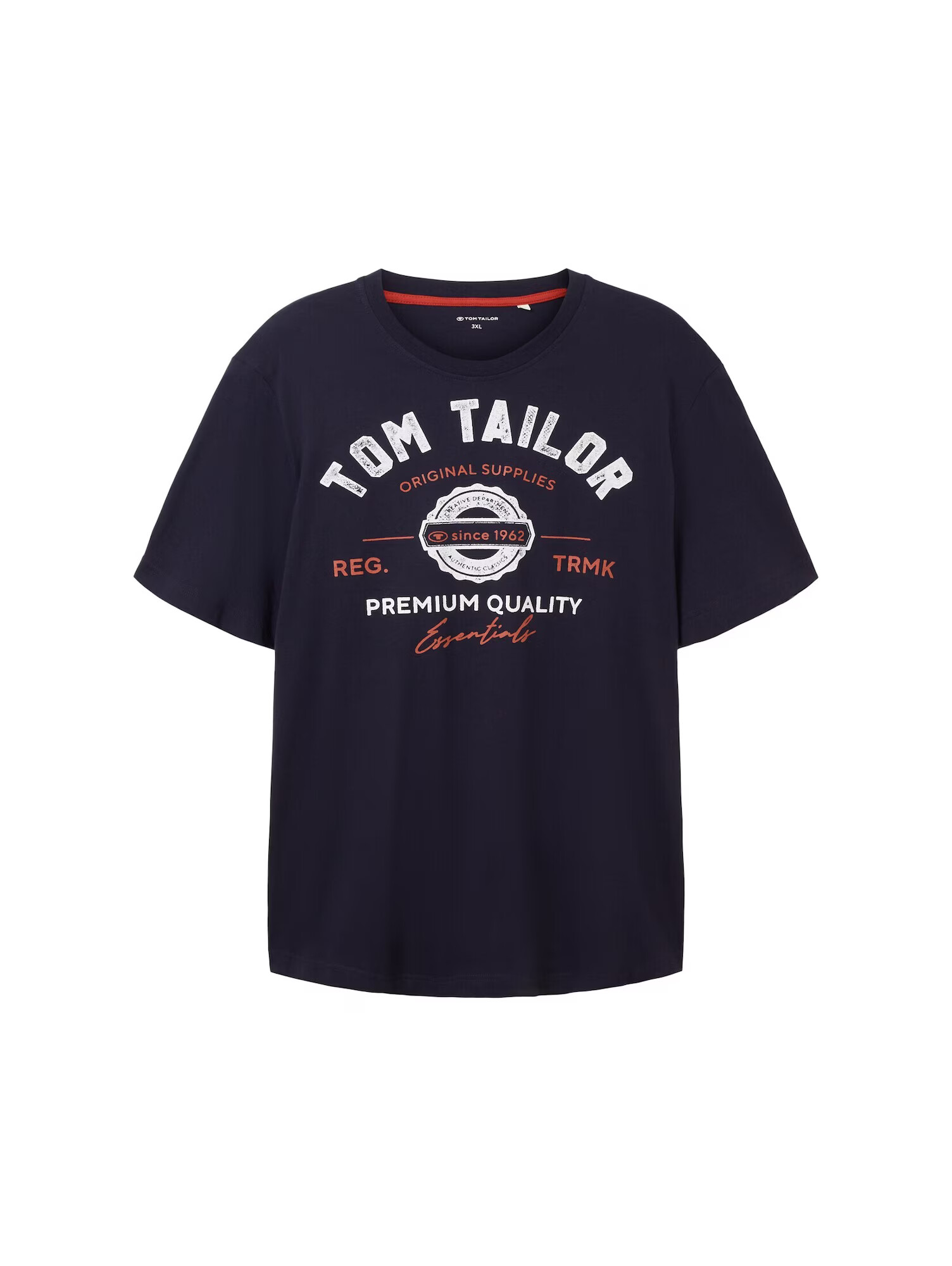 TOM TAILOR Men + Μπλουζάκι ναυτικό μπλε / κόκκινο / λευκό - Pepit.gr