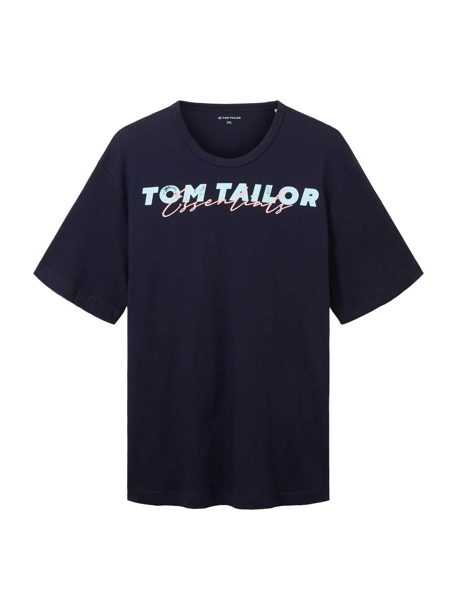 TOM TAILOR Men + Μπλουζάκι ναυτικό μπλε / τιρκουάζ / ανοικτό ροζ - Pepit.gr