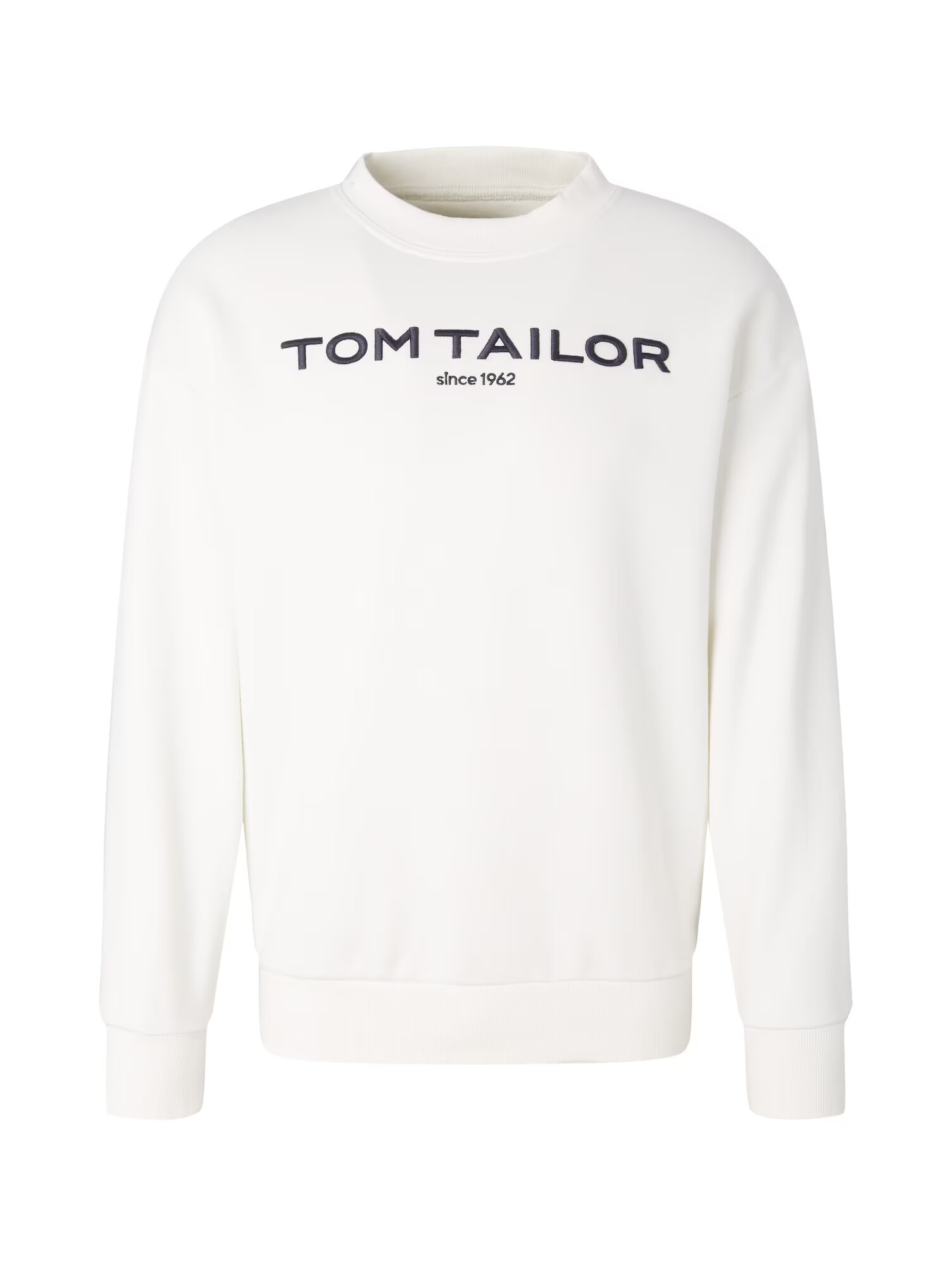 TOM TAILOR Μπλούζα φούτερ μαύρο / offwhite - Pepit.gr