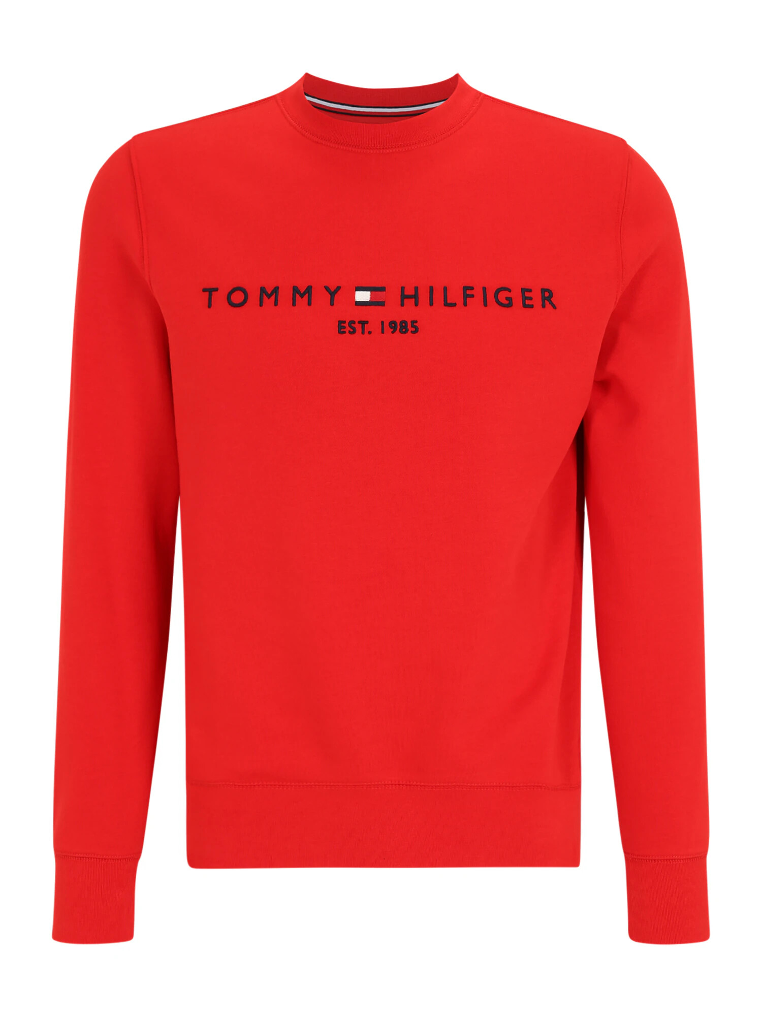 TOMMY HILFIGER Μπλούζα φούτερ κόκκινο φωτιάς / μαύρο / λευκό - Pepit.gr