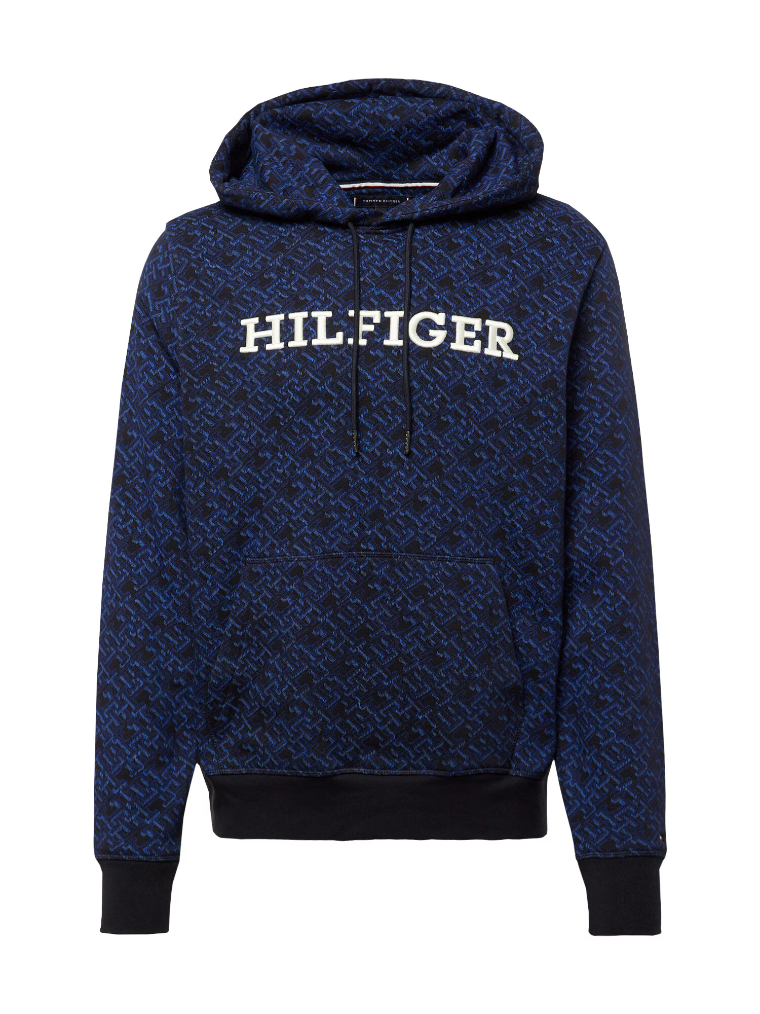 TOMMY HILFIGER Μπλούζα φούτερ μπλε / μαύρο / λευκό - Pepit.gr