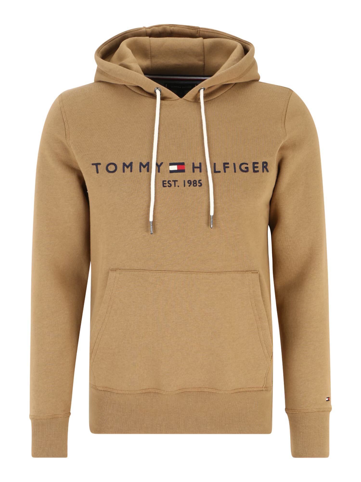 TOMMY HILFIGER Μπλούζα φούτερ ναυτικό μπλε / ανοικτό καφέ / λευκό - Pepit.gr