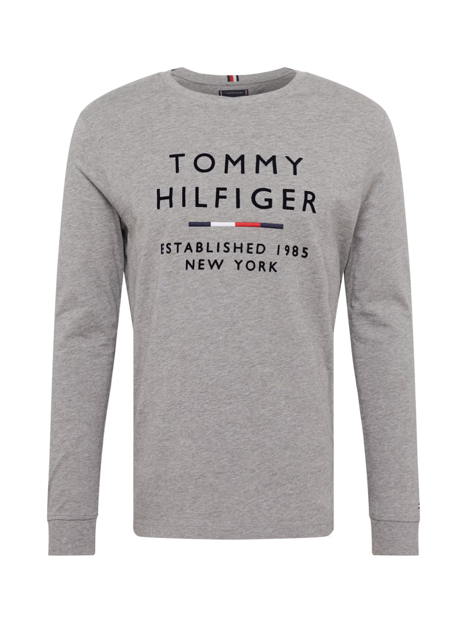 TOMMY HILFIGER Μπλουζάκι γκρι μελανζέ / κόκκινο / μαύρο / λευκό - Pepit.gr