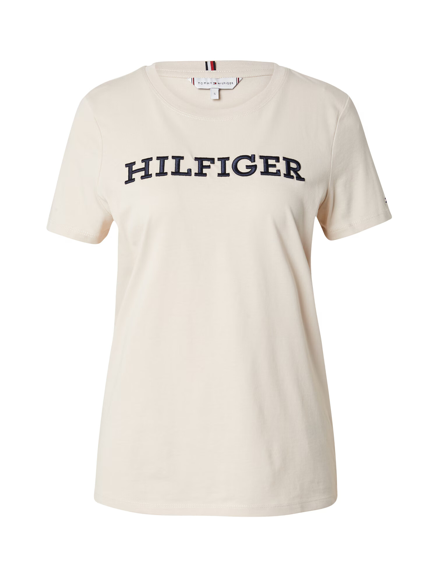 TOMMY HILFIGER Μπλουζάκι μπεζ / ναυτικό μπλε / κόκκινο / λευκό - Pepit.gr