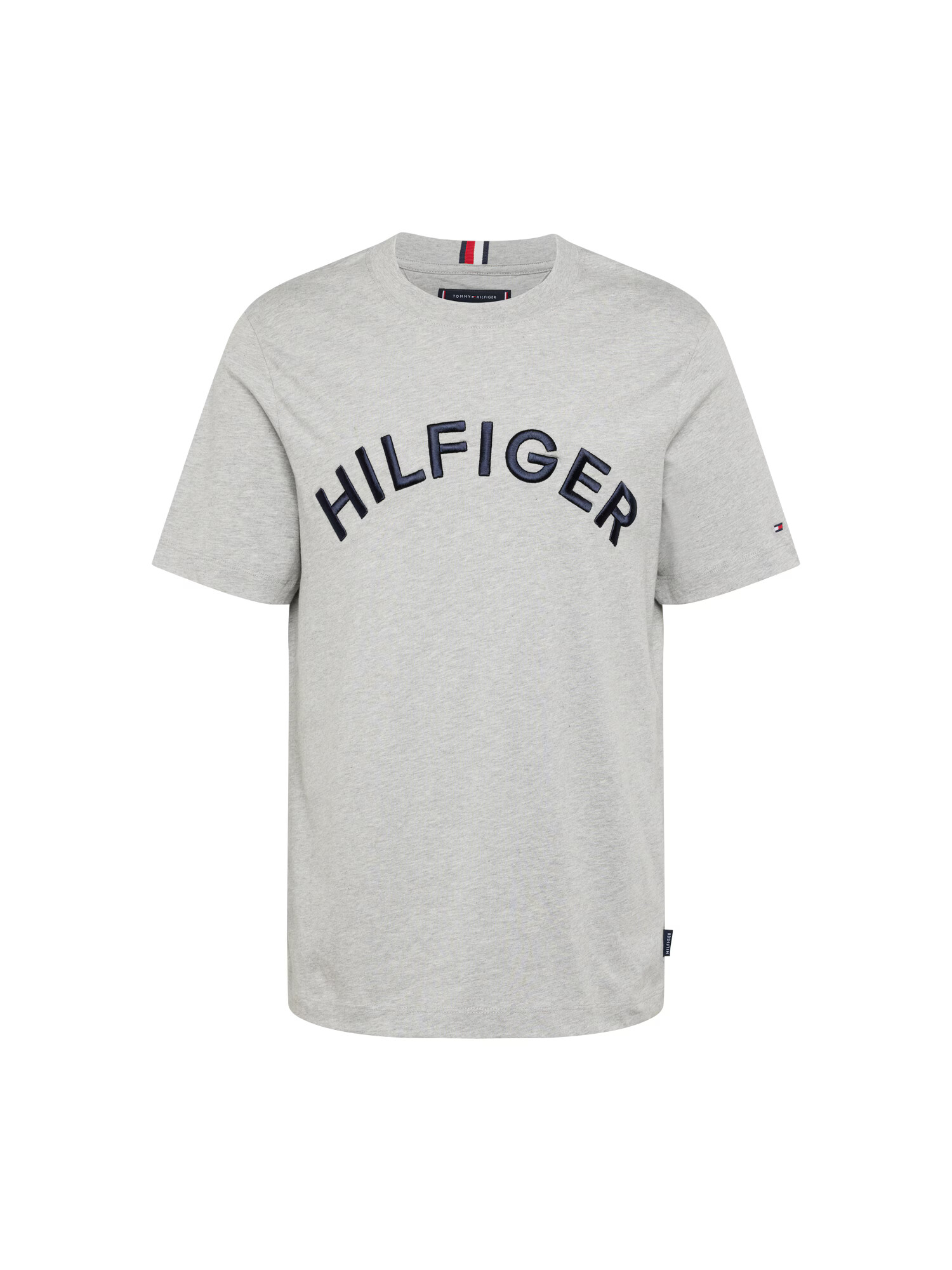 TOMMY HILFIGER Μπλουζάκι μπλε νύχτας / γκρι μελανζέ - Pepit.gr