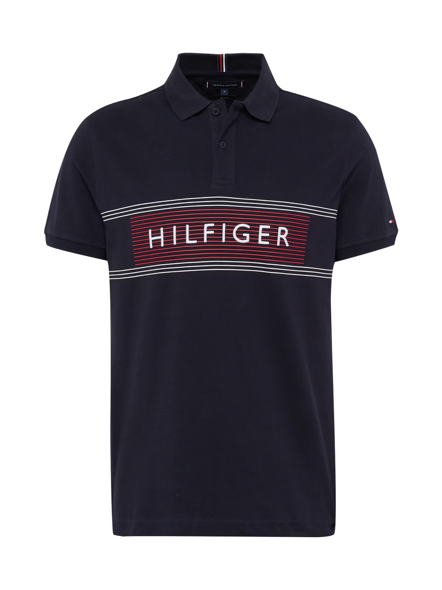 TOMMY HILFIGER Μπλουζάκι μπλε νύχτας / κόκκινο / λευκό - Pepit.gr