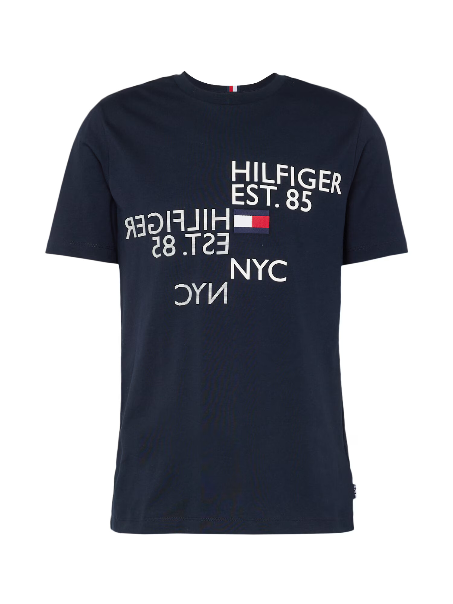 TOMMY HILFIGER Μπλουζάκι ναυτικό μπλε / έντονο κόκκινο / λευκό - Pepit.gr