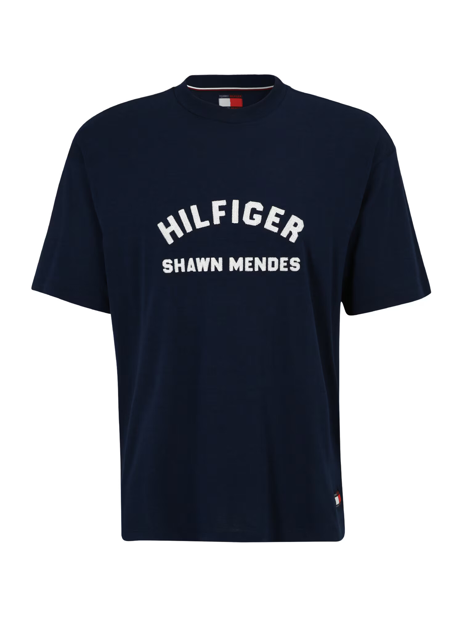 TOMMY HILFIGER Μπλουζάκι ναυτικό μπλε / έντονο κόκκινο / offwhite - Pepit.gr