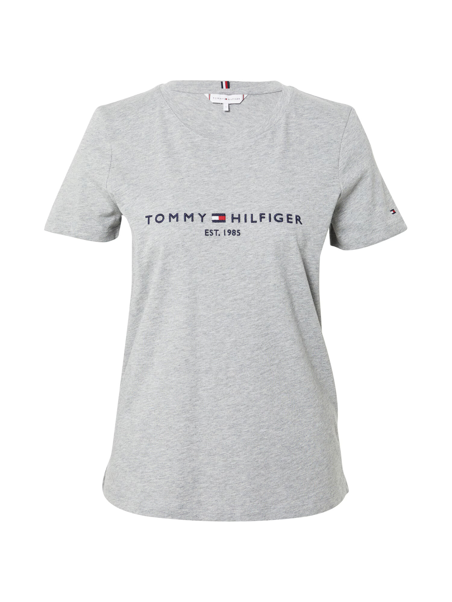 TOMMY HILFIGER Μπλουζάκι ναυτικό μπλε / γκρι μελανζέ / κόκκινο / λευκό - Pepit.gr