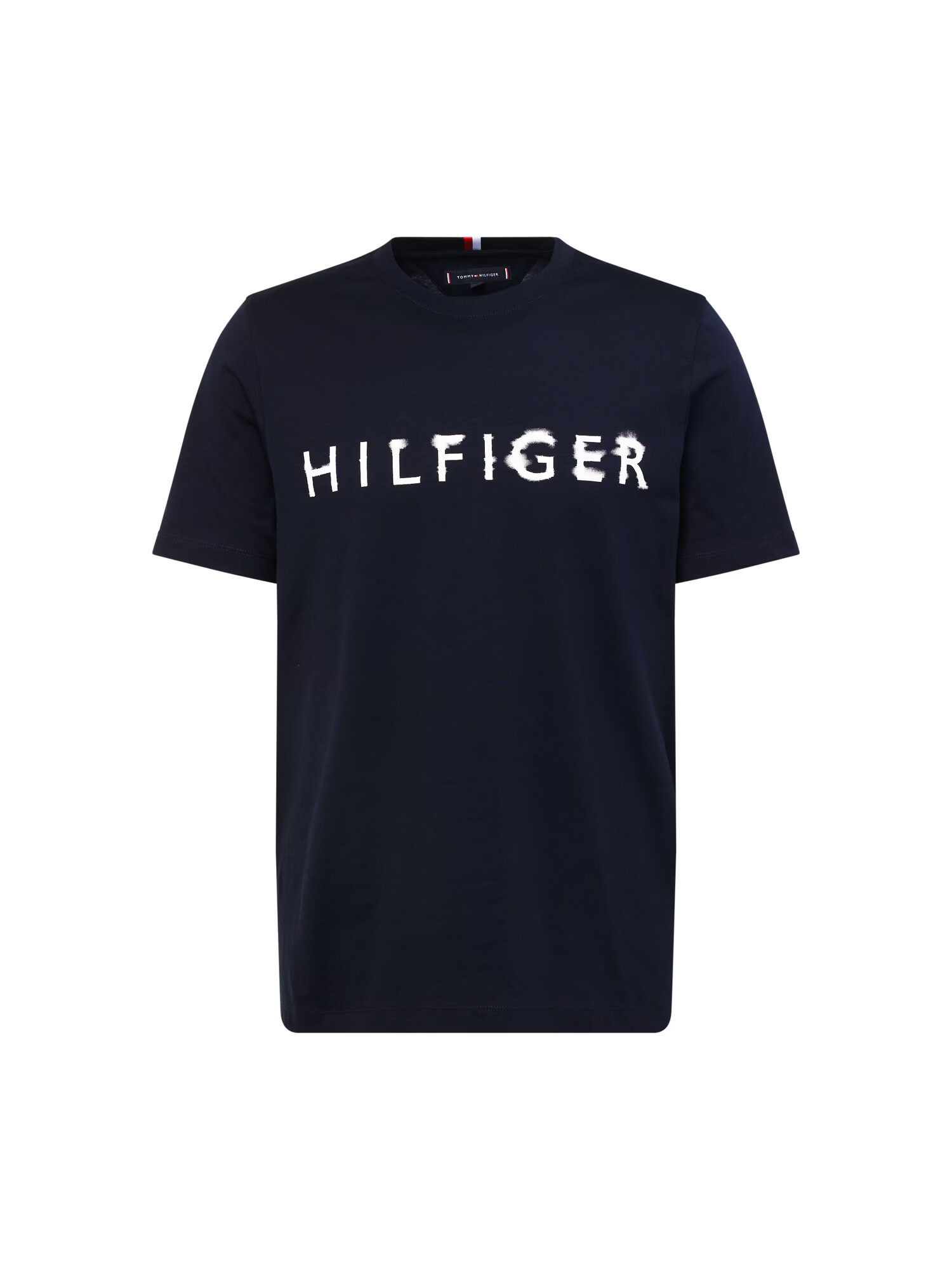 TOMMY HILFIGER Μπλουζάκι ναυτικό μπλε / λευκό - Pepit.gr