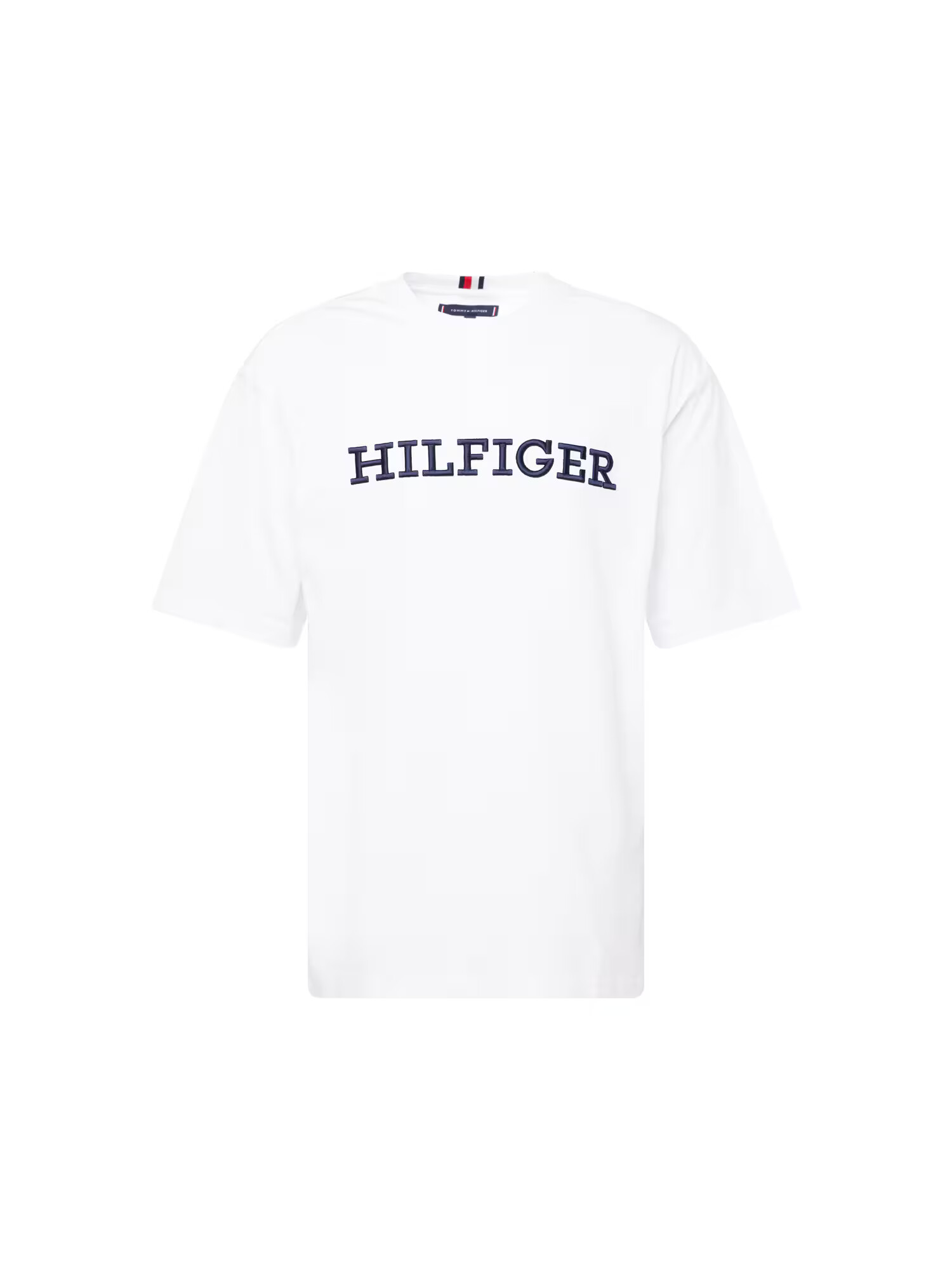 TOMMY HILFIGER Μπλουζάκι ναυτικό μπλε / λευκό - Pepit.gr