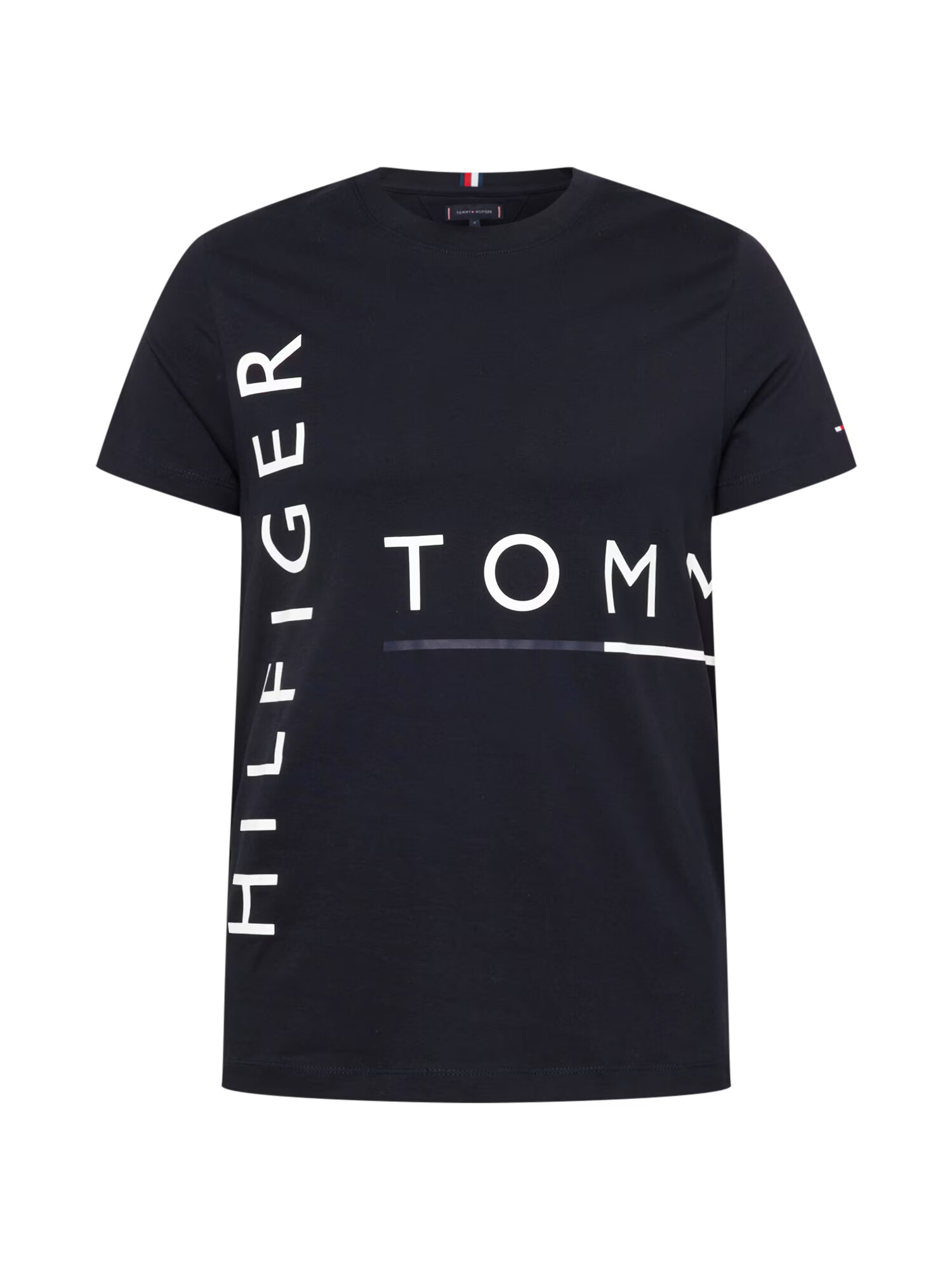 TOMMY HILFIGER Μπλουζάκι ναυτικό μπλε / λευκό - Pepit.gr