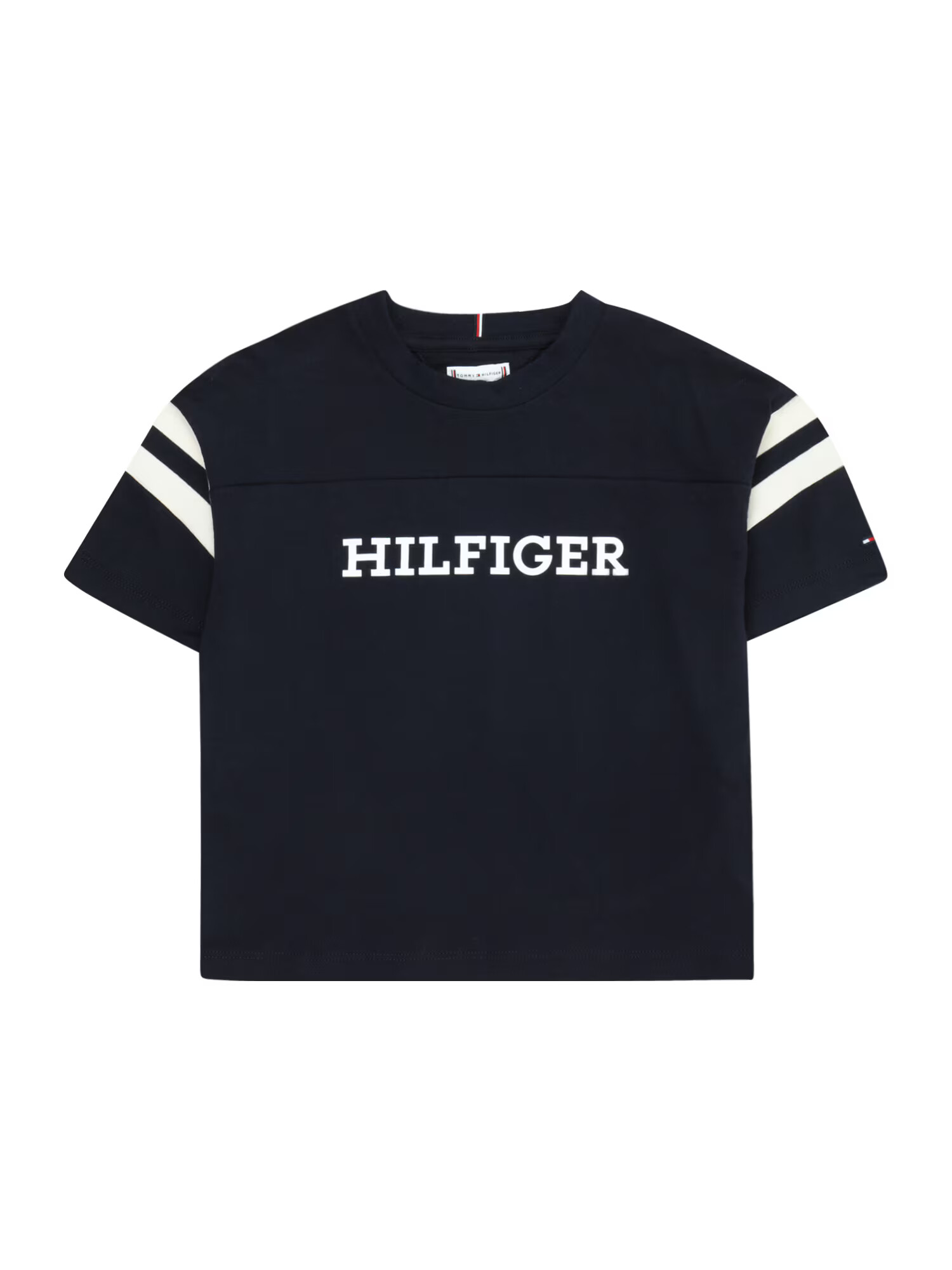 TOMMY HILFIGER Μπλουζάκι 'Varsity' ναυτικό μπλε / λευκό - Pepit.gr