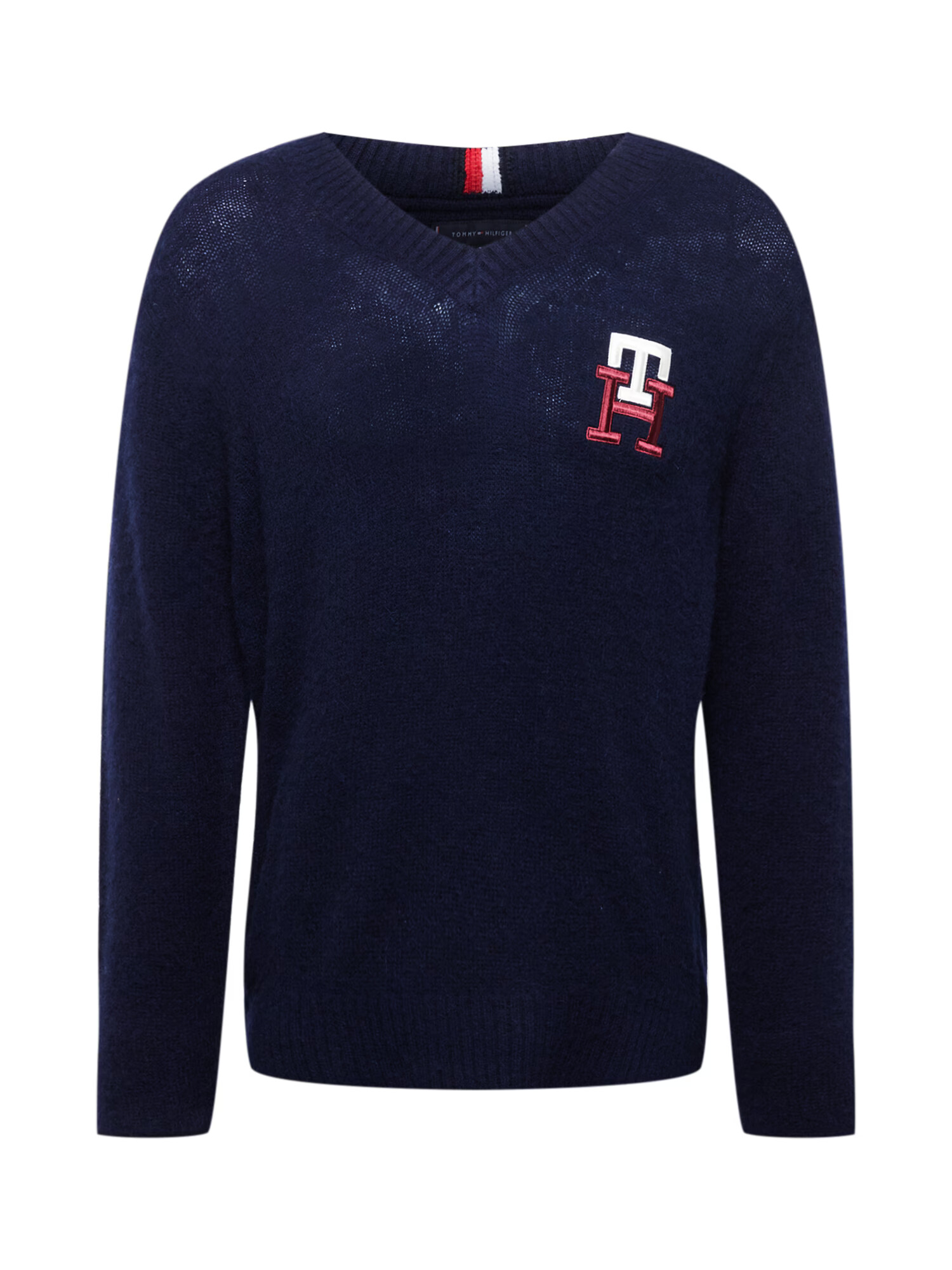 TOMMY HILFIGER Πουλόβερ ναυτικό μπλε / κόκκινο / λευκό - Pepit.gr