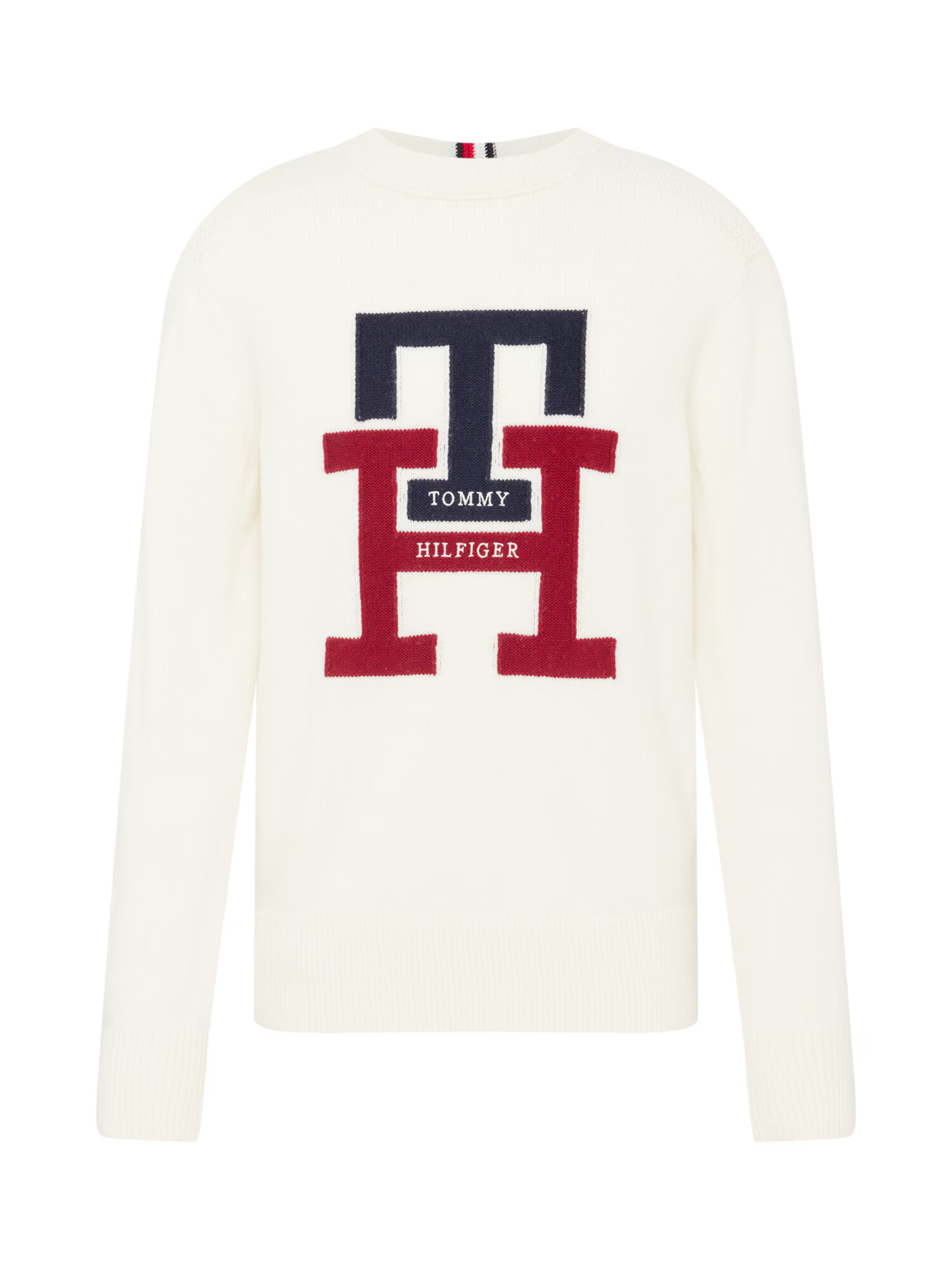 TOMMY HILFIGER Πουλόβερ ναυτικό μπλε / κόκκινο / λευκό - Pepit.gr